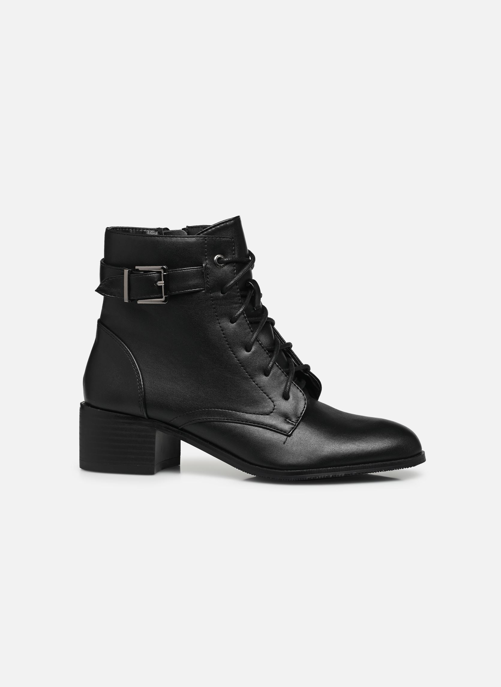 Veterlaarsjes QL4734_NOIR dames zwart Divine Factory Veterlaarsjes QL4734_NOIR dames zwart Noir
