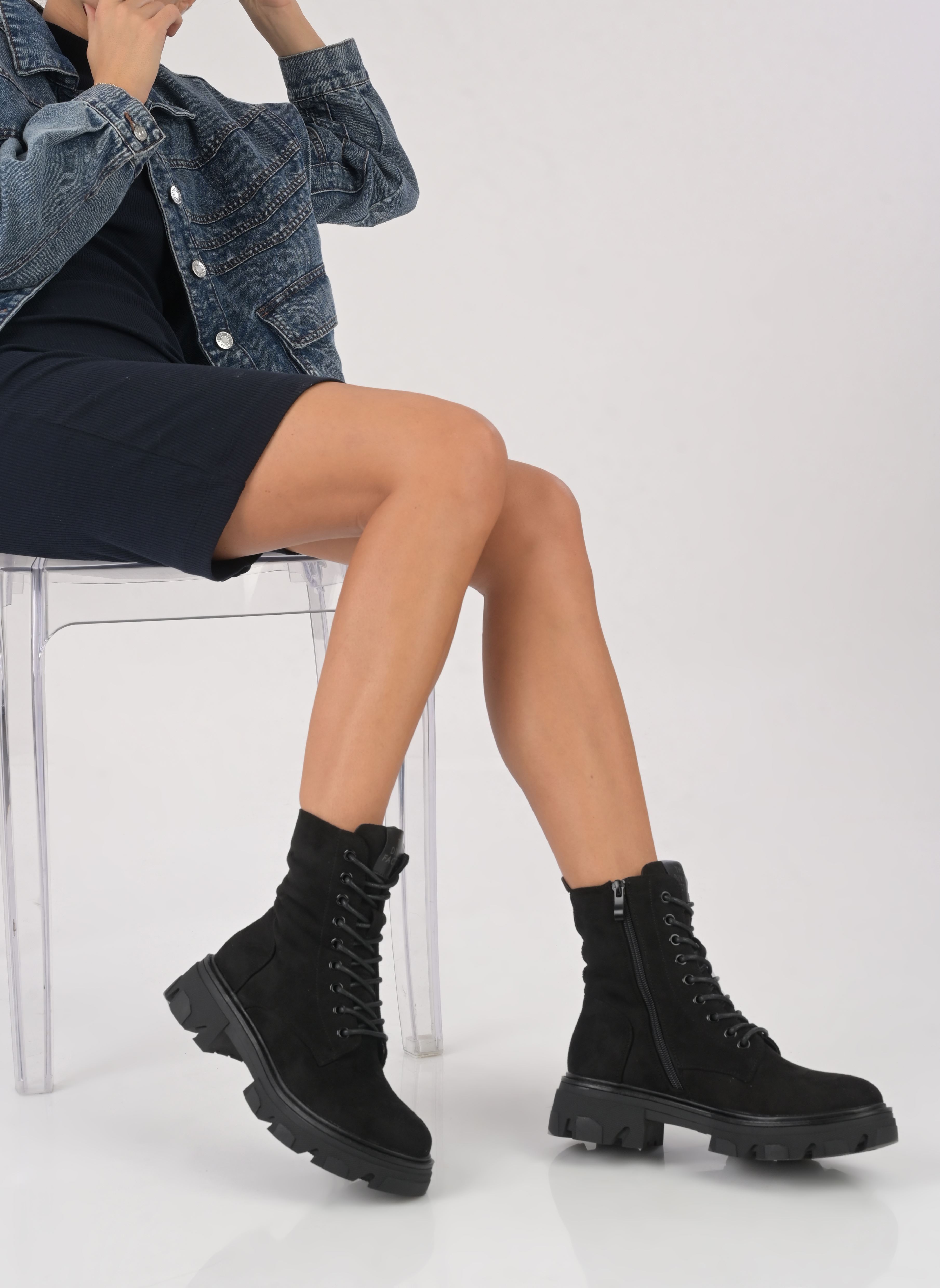 Bottines à lacets MY4916_NOIR femme noir Divine Factory Bottines à lacets MY4916_NOIR femme noir Noir