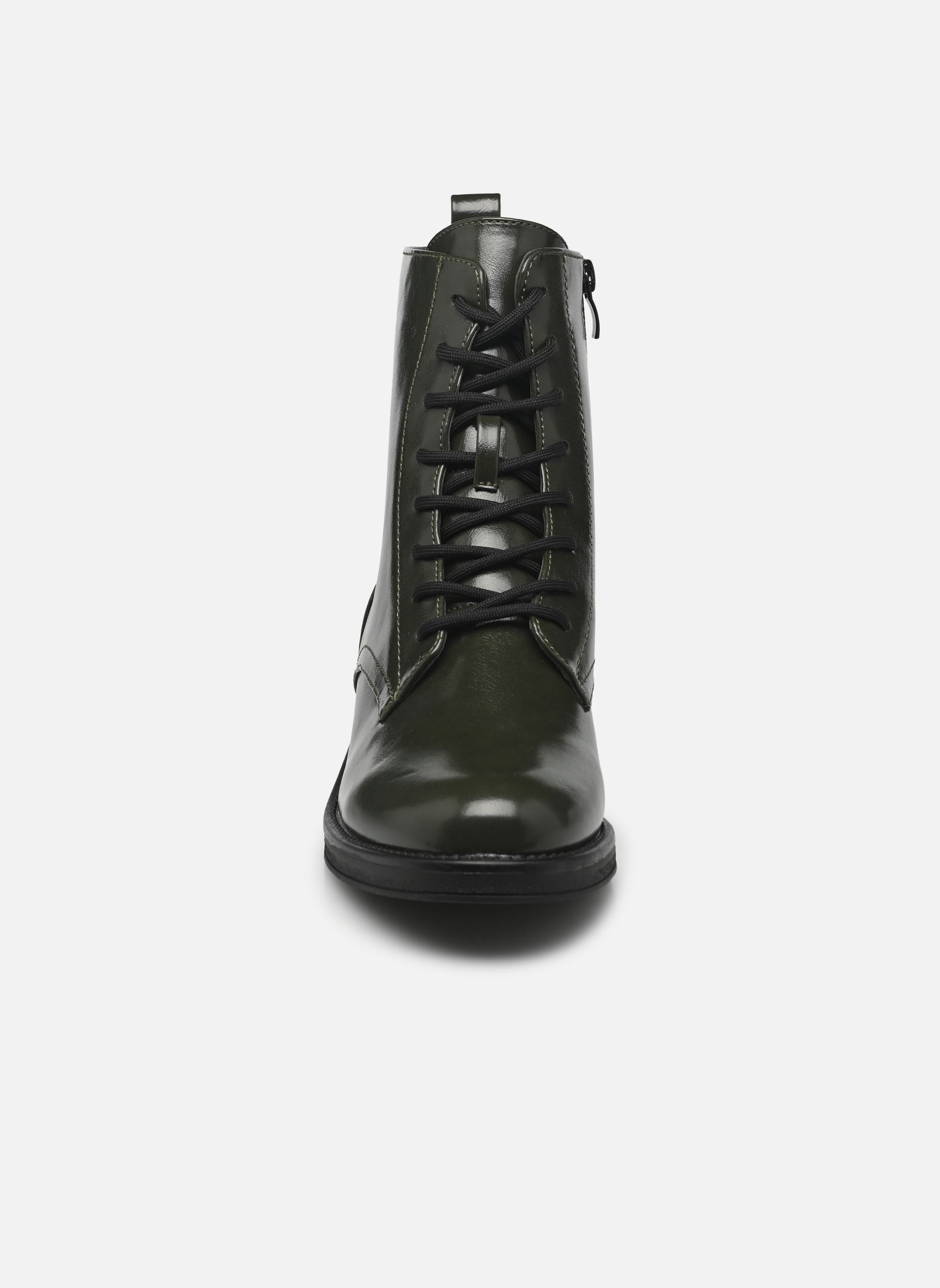 Bottines à lacets XH4918 femme vert Divine Factory Bottines à lacets XH4918 femme vert Kaki