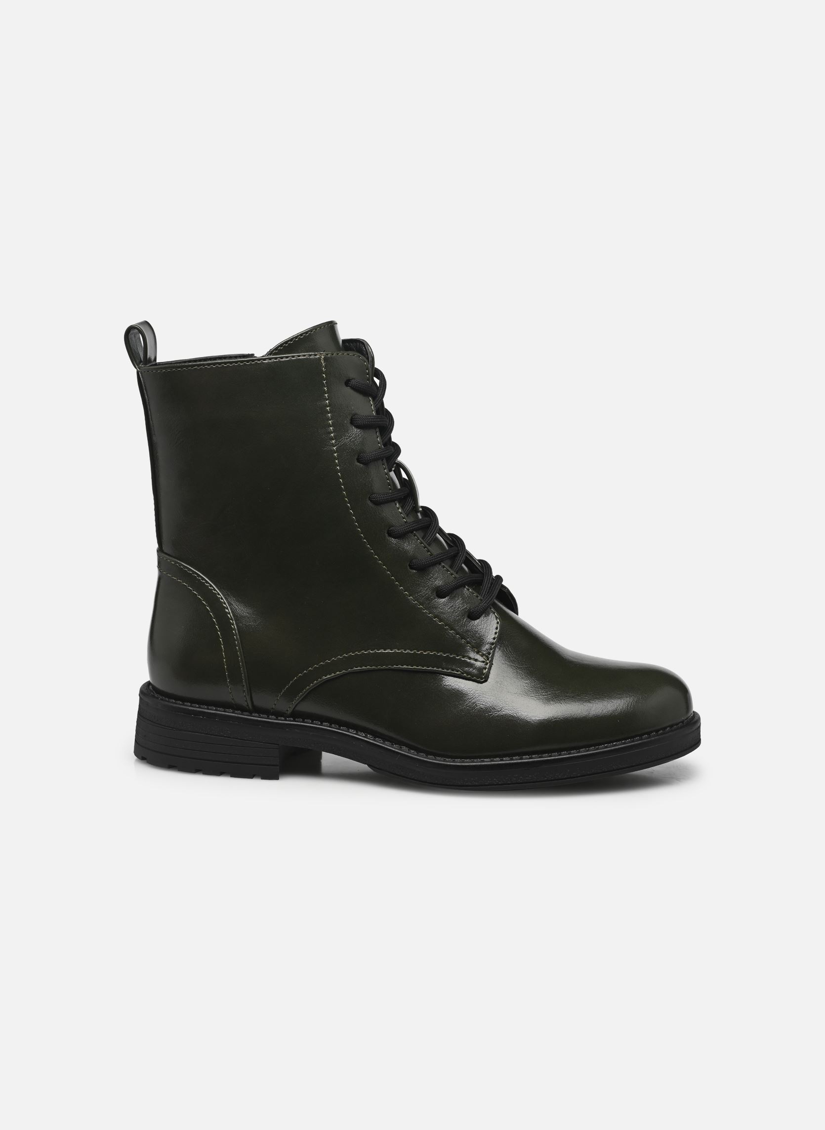 Bottines à lacets XH4918 femme vert Divine Factory Bottines à lacets XH4918 femme vert Kaki
