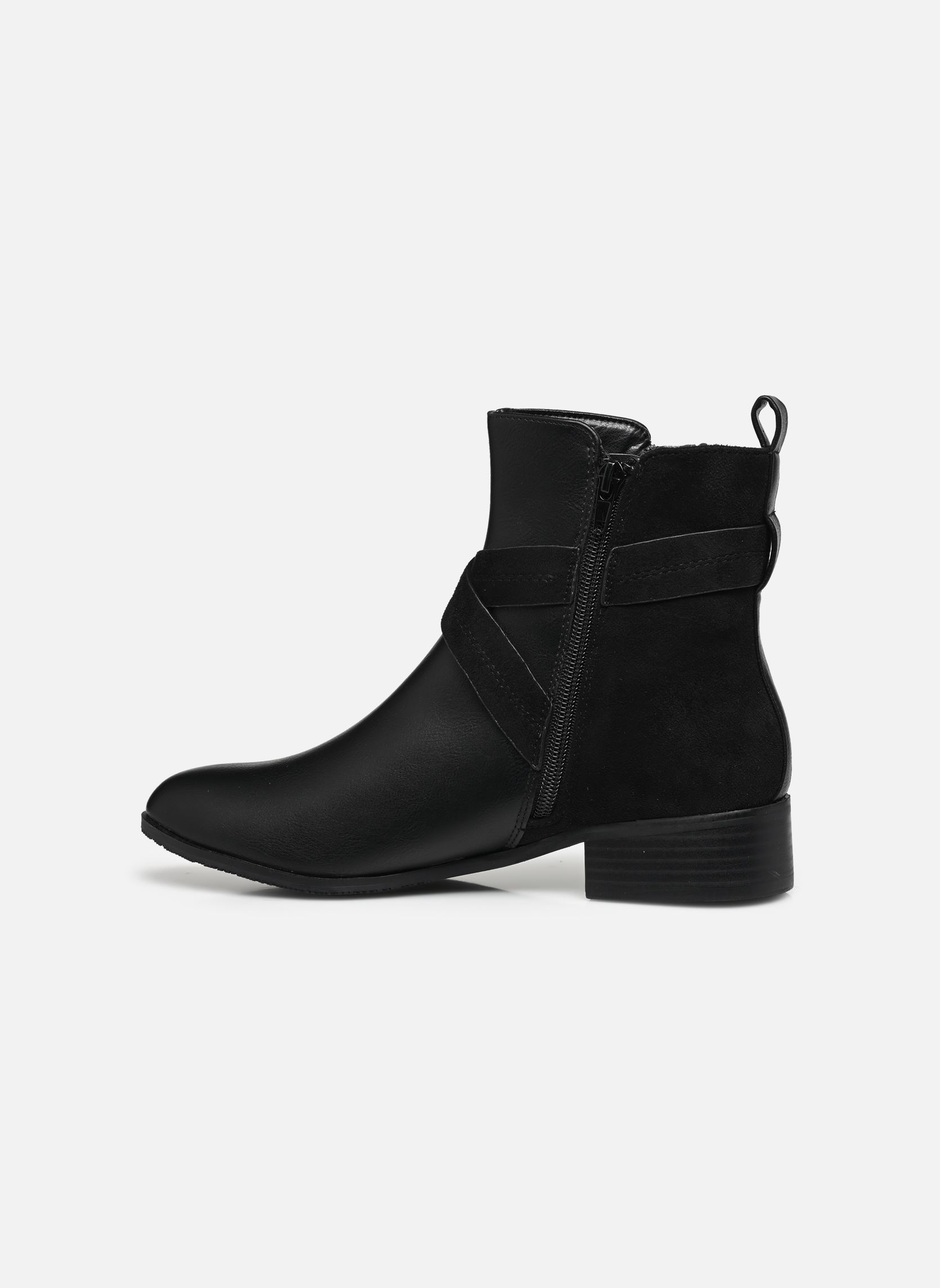 Enkellaarzen en boots QL4942_NOIR dames zwart Divine Factory Enkellaarzen en boots QL4942_NOIR dames zwart Noir