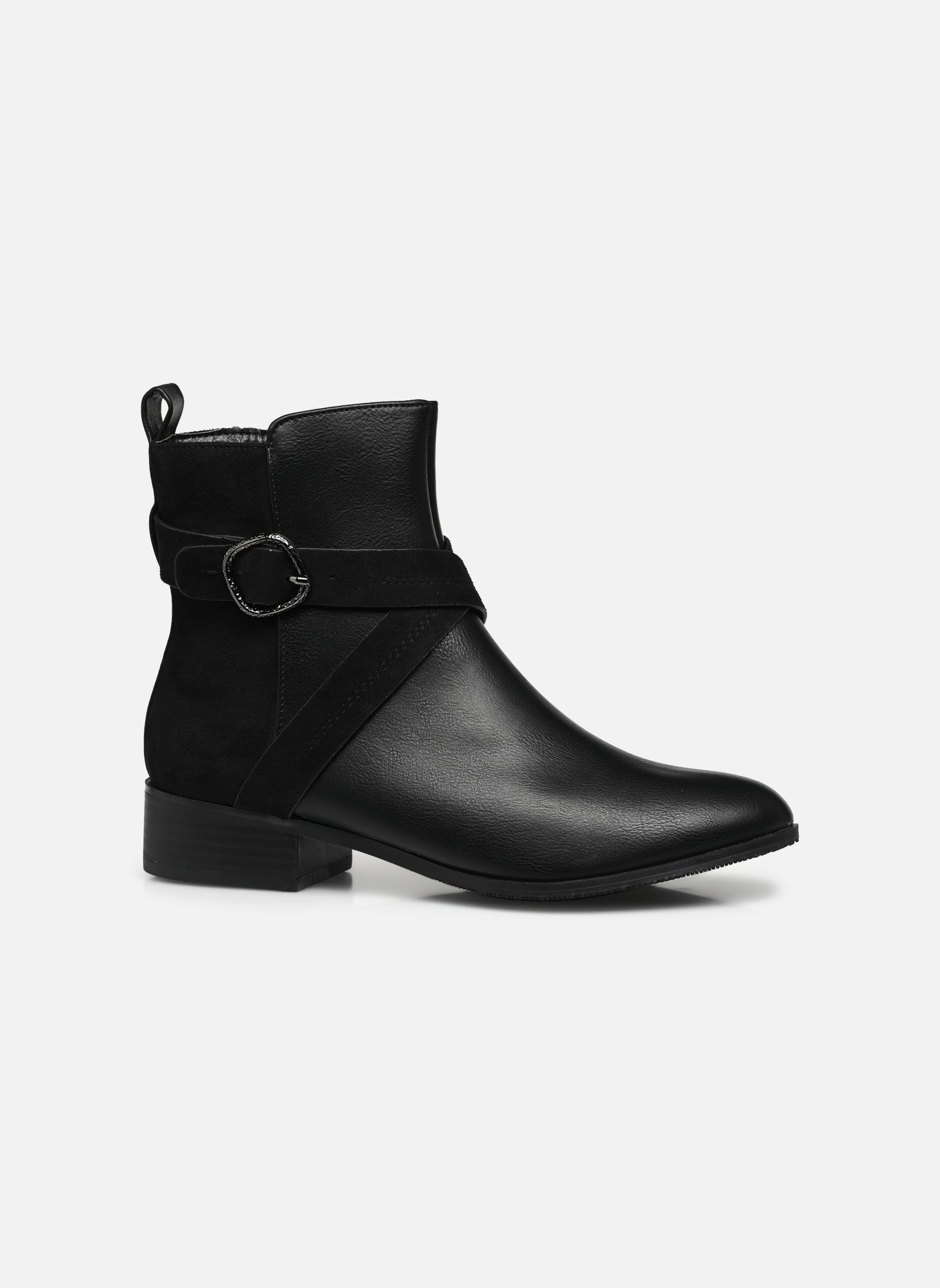 Enkellaarzen en boots QL4942_NOIR dames zwart Divine Factory Enkellaarzen en boots QL4942_NOIR dames zwart Noir