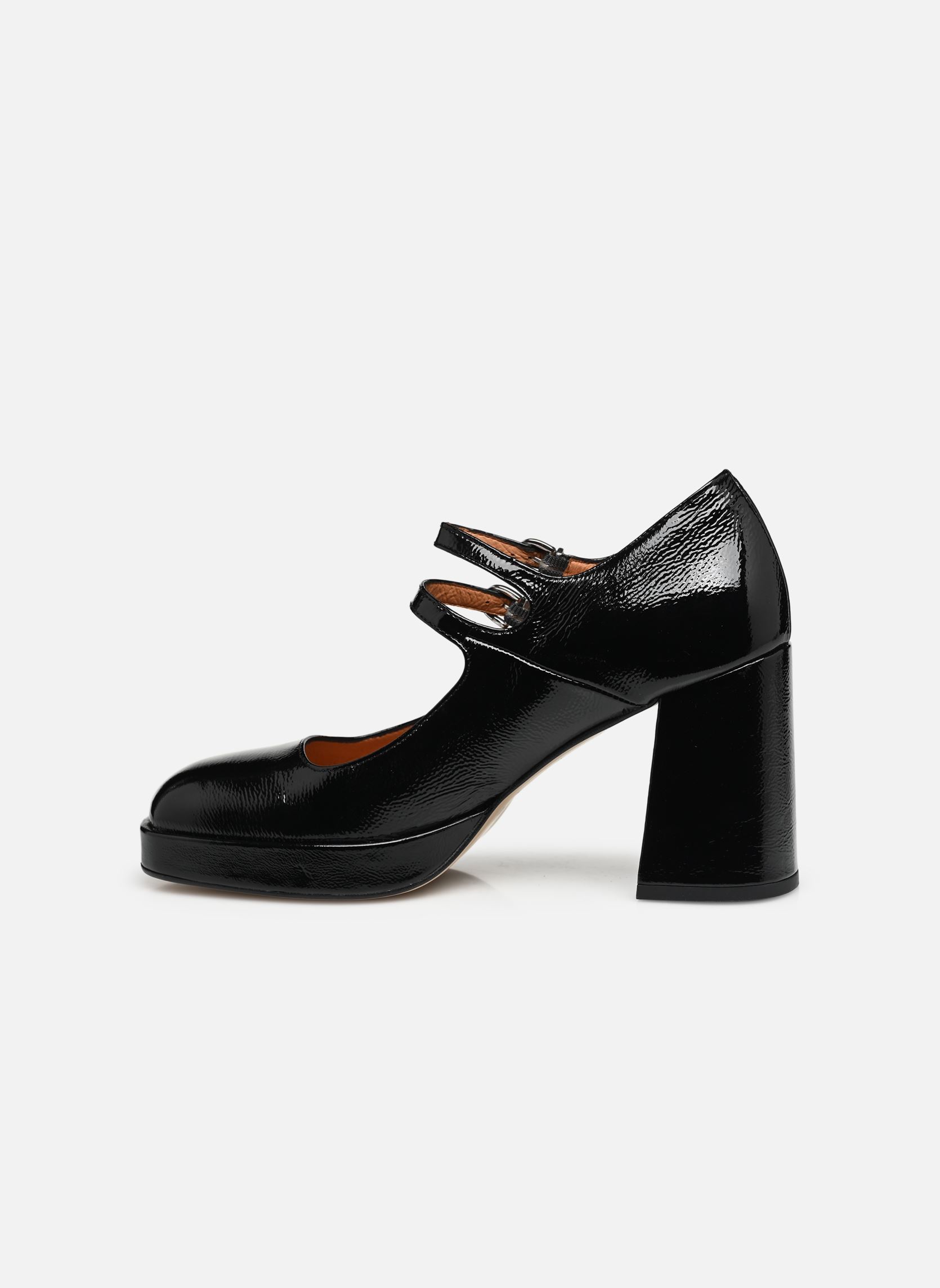 Slingback pumps VERITE dames zwart Jonak Slingback pumps VERITE dames zwart VERNIS PLISSE NOIR