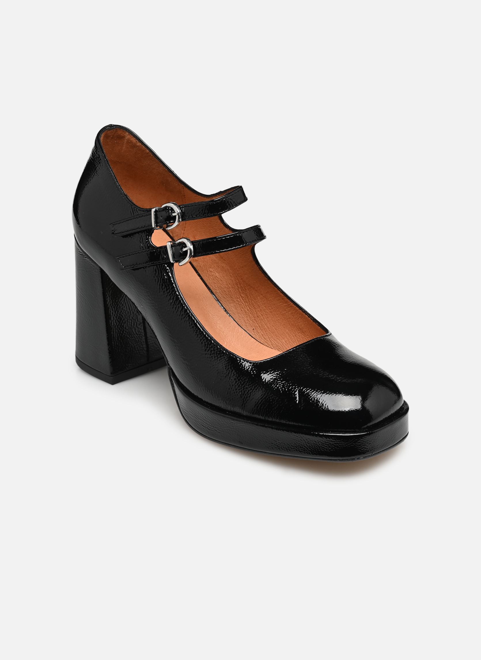 Slingback pumps VERITE dames zwart Jonak Slingback pumps VERITE dames zwart VERNIS PLISSE NOIR