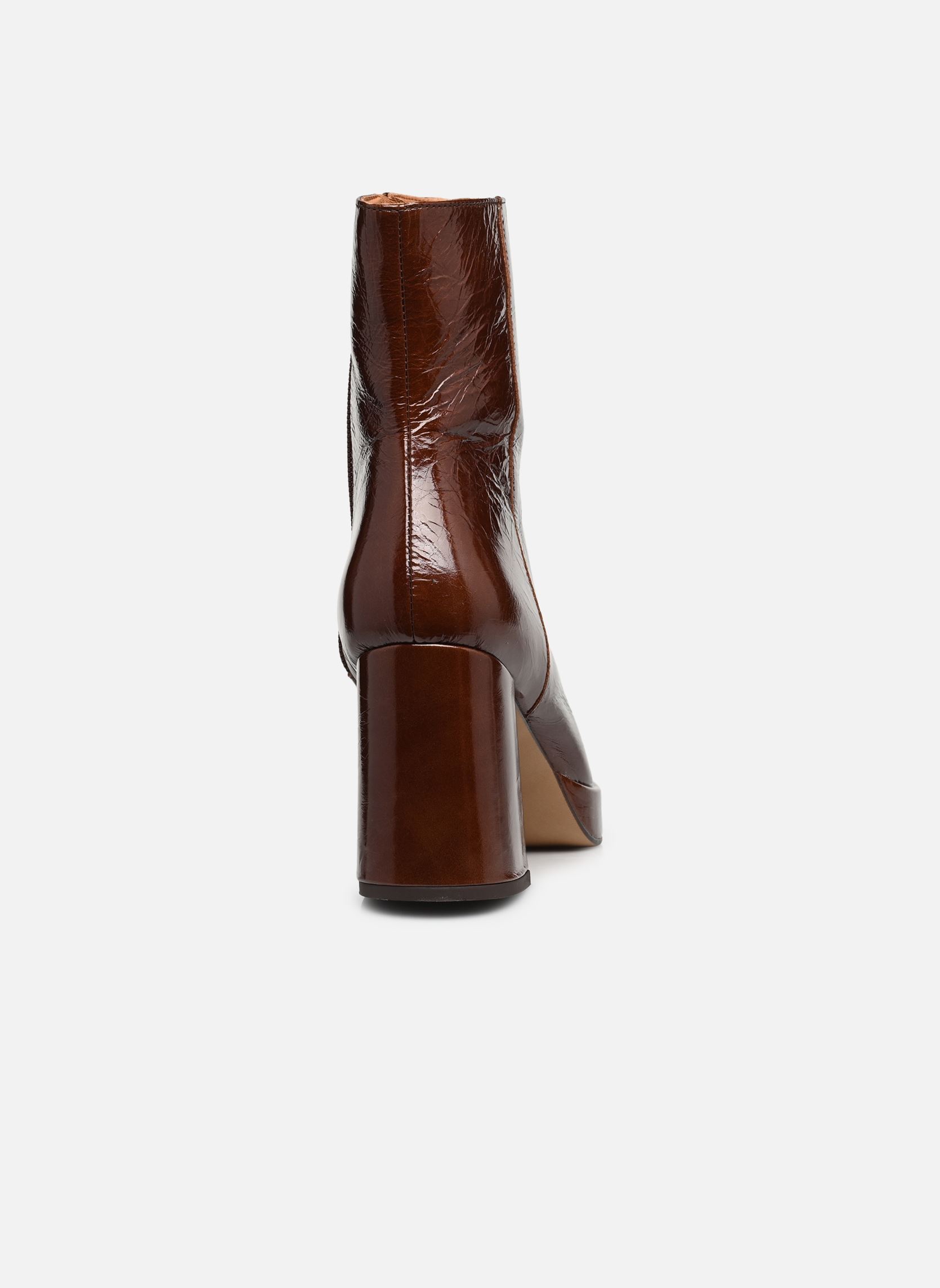 Stiefeletten und Stiefel VORIS damen braun Jonak Stiefeletten und Stiefel VORIS damen braun CUIR BRILLANT MARRON