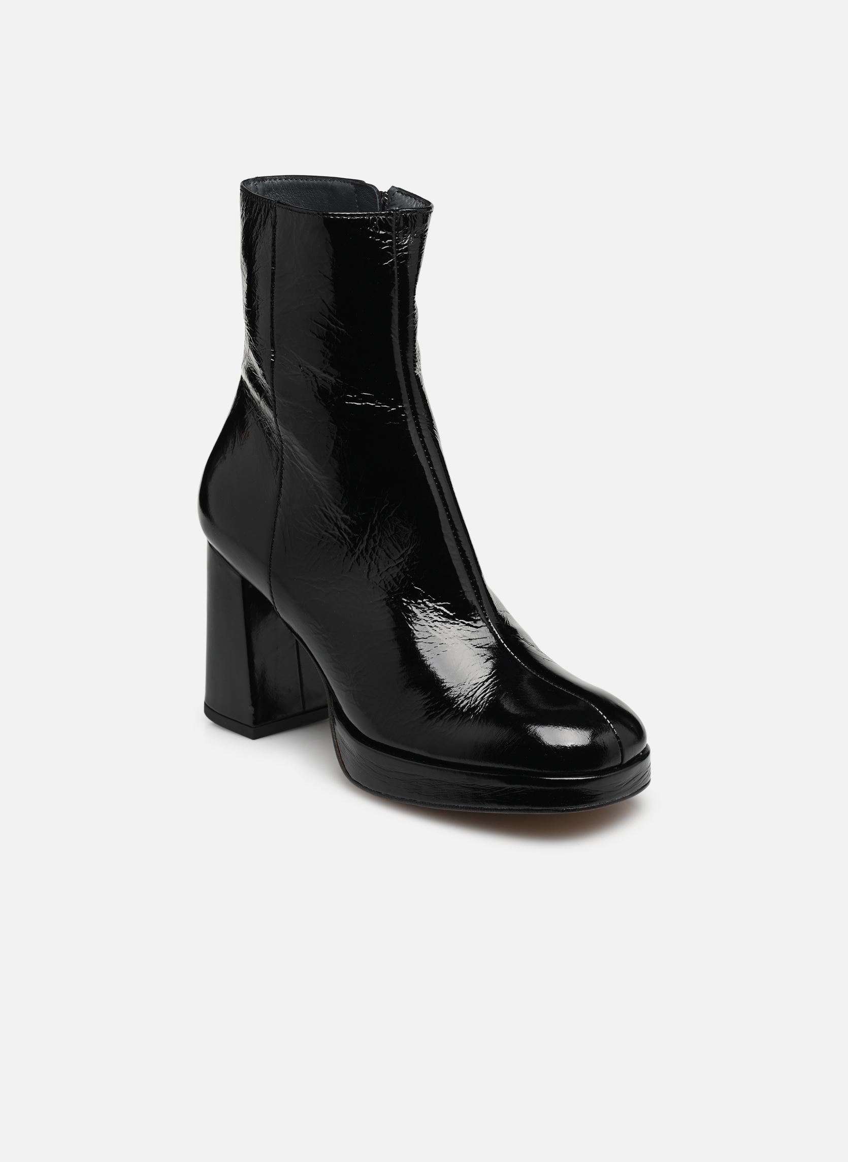 Stiefeletten und Stiefel VORIS damen schwarz Jonak Stiefeletten und Stiefel VORIS damen schwarz CUIR BRILLANT NOIR