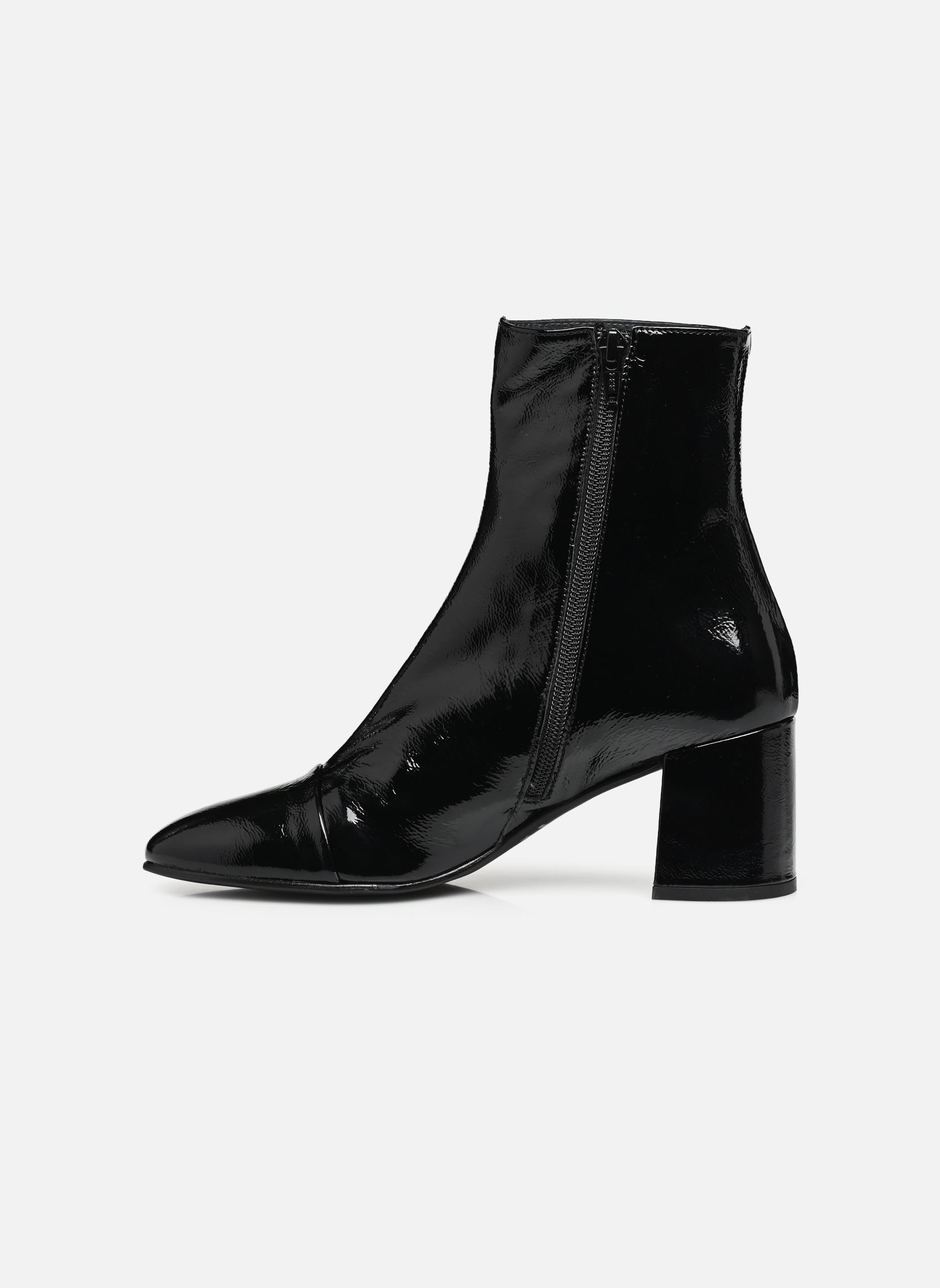 Stiefeletten und Stiefel DONIAMA damen schwarz Jonak Stiefeletten und Stiefel DONIAMA damen schwarz VERNIS PLISSE NOIR