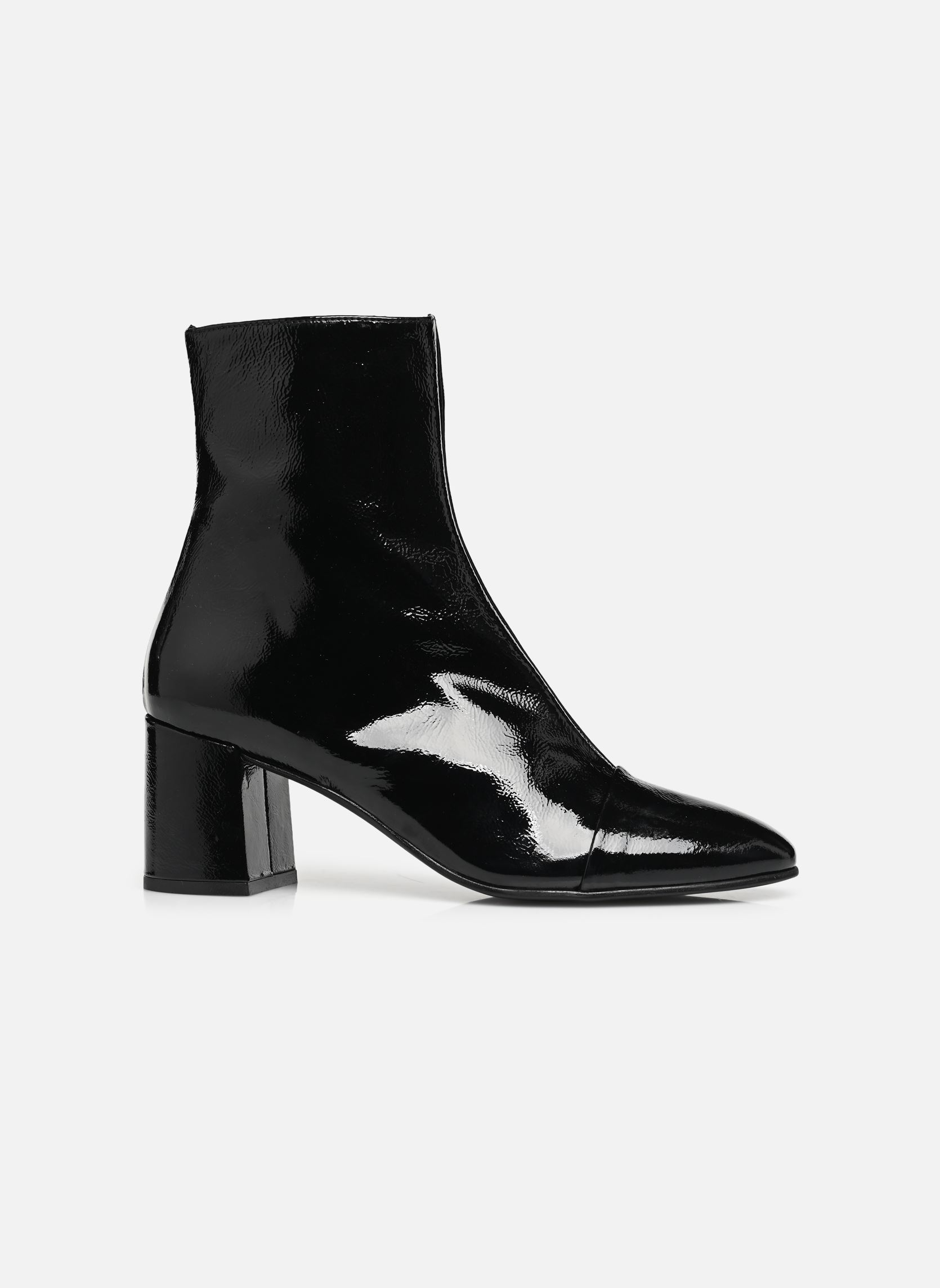 Stiefeletten und Stiefel DONIAMA damen schwarz Jonak Stiefeletten und Stiefel DONIAMA damen schwarz VERNIS PLISSE NOIR