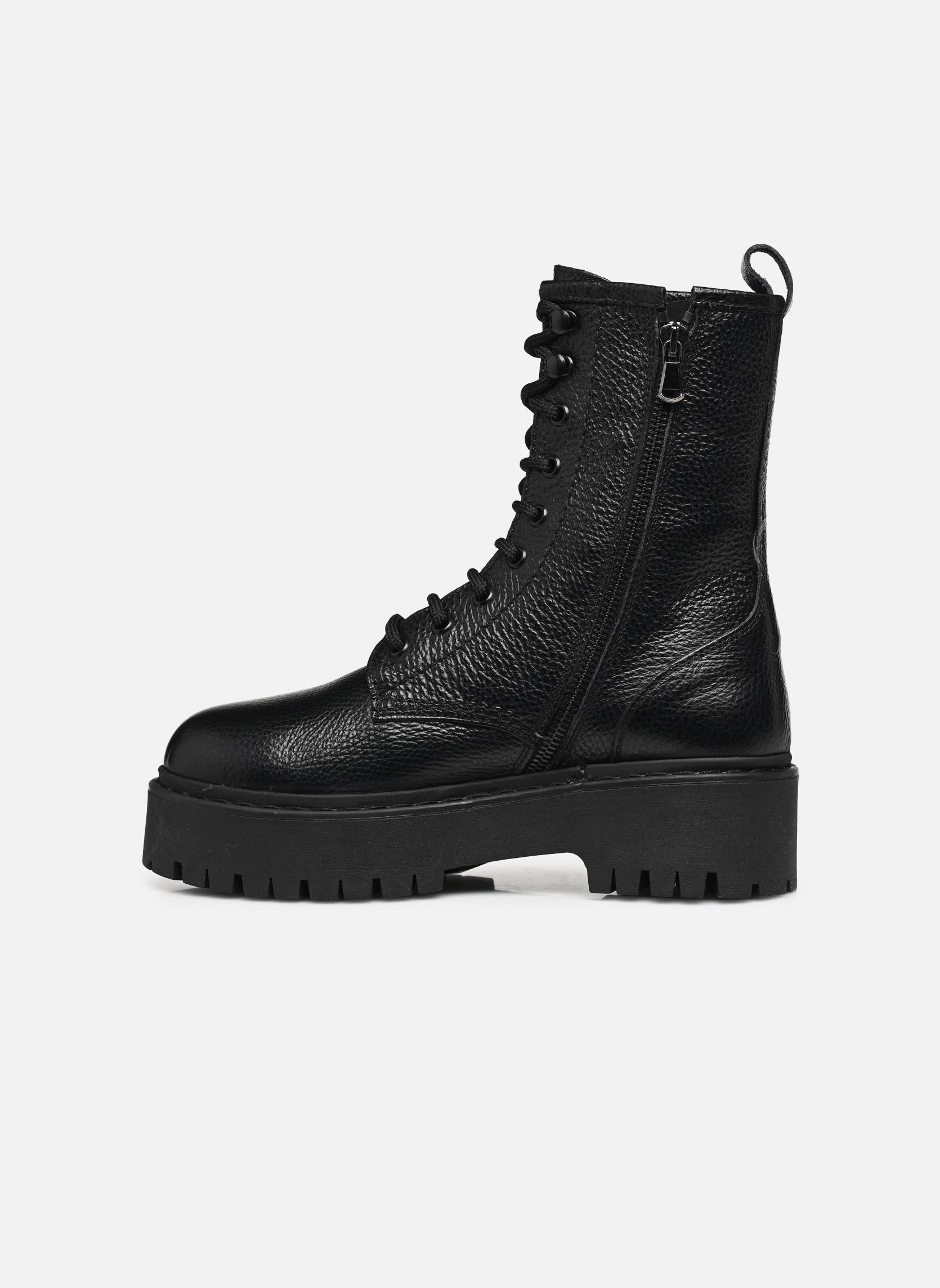 Geschnürte Stiefeletten ROBBO damen schwarz Jonak Geschnürte Stiefeletten ROBBO damen schwarz CUIR GRAINE NOIR