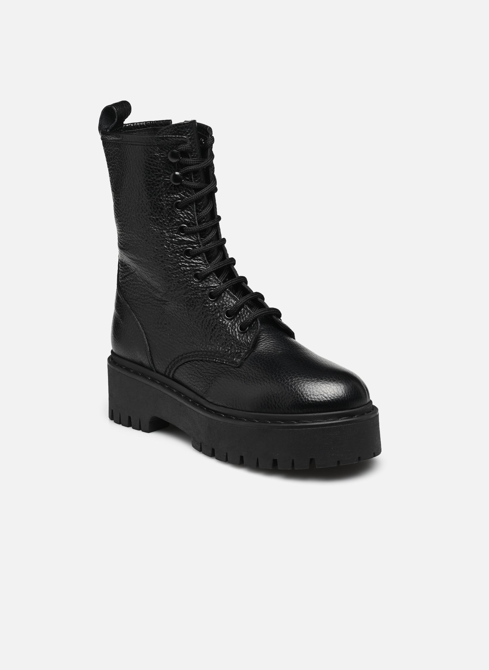 Geschnürte Stiefeletten ROBBO damen schwarz Jonak Geschnürte Stiefeletten ROBBO damen schwarz CUIR GRAINE NOIR