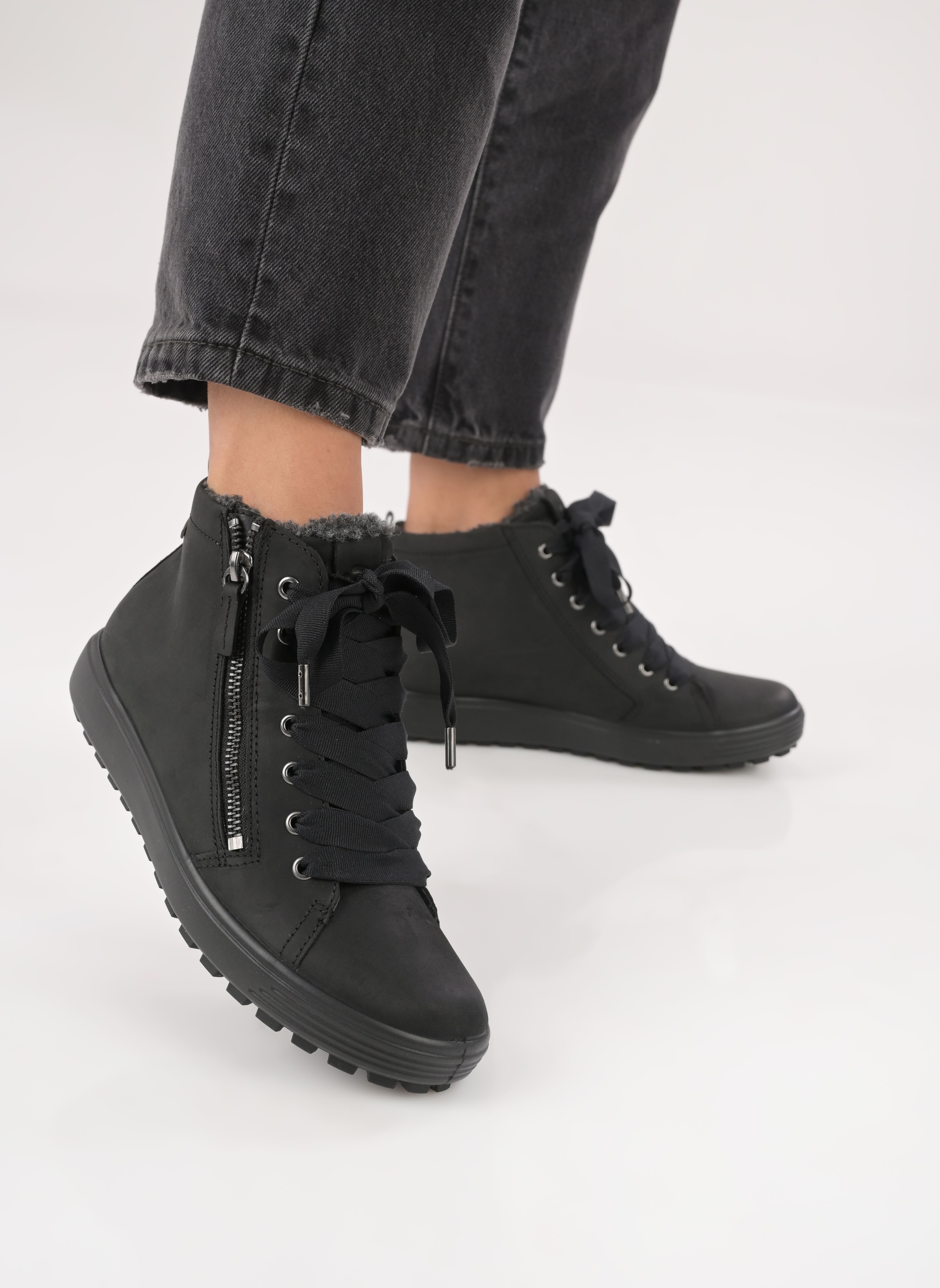 Zapatillas altas Womens Soft 7 TRED GTX Hi mujer negro Ecco Zapatillas altas Womens Soft 7 TRED GTX Hi mujer negro BLACK