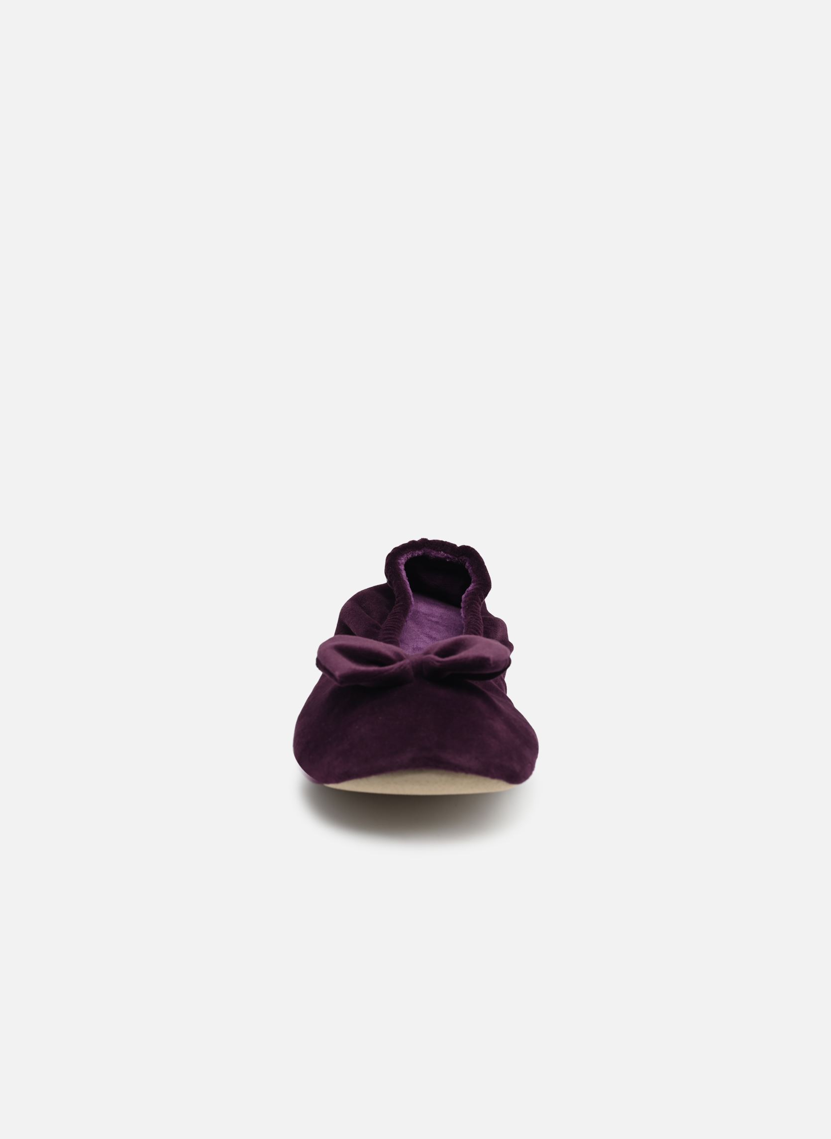 Pantoffels 95991 dames paars Isotoner Pantoffels 95991 dames paars AUBERGINE