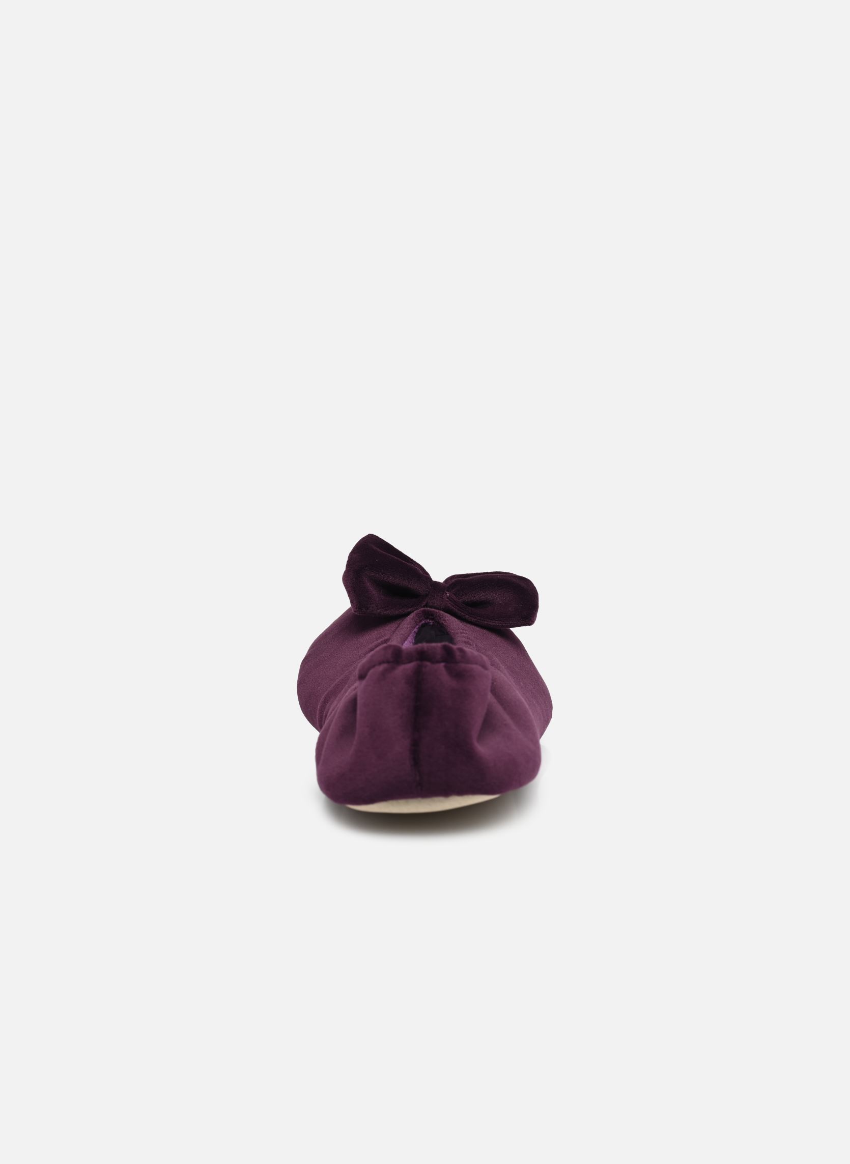 Pantoffels 95991 dames paars Isotoner Pantoffels 95991 dames paars AUBERGINE