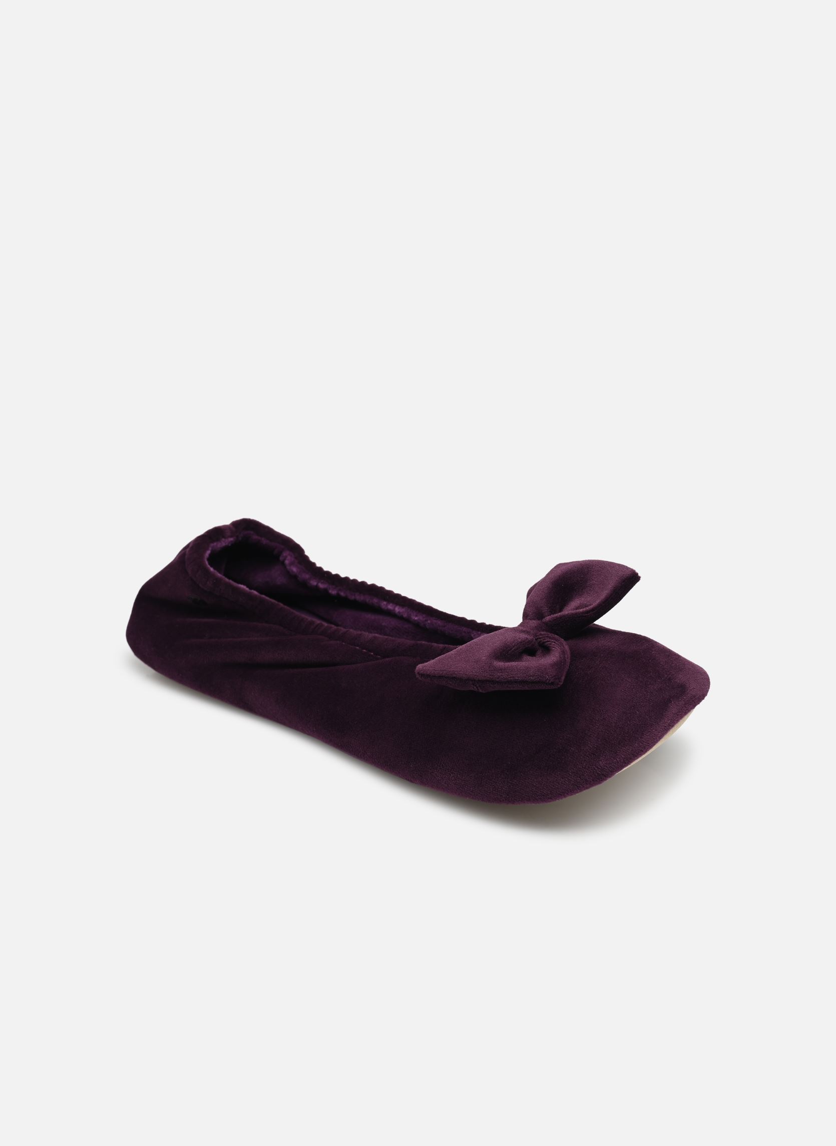 Pantoffels 95991 dames paars Isotoner Pantoffels 95991 dames paars AUBERGINE