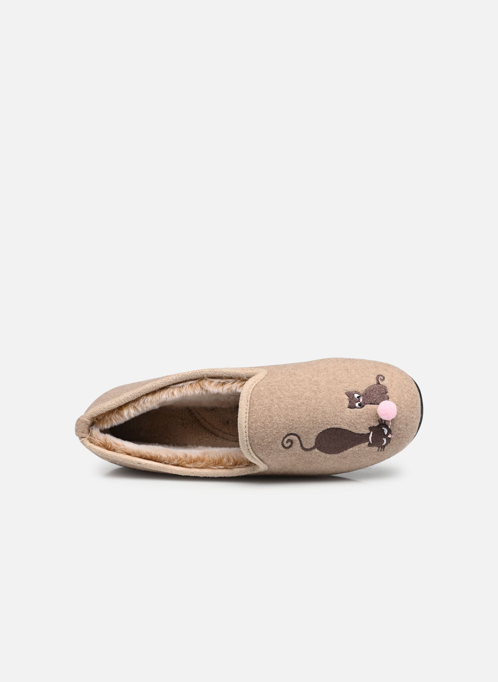 Chaussons 97352 femme beige Isotoner Chaussons 97352 femme beige BEIGE.CHINÉ