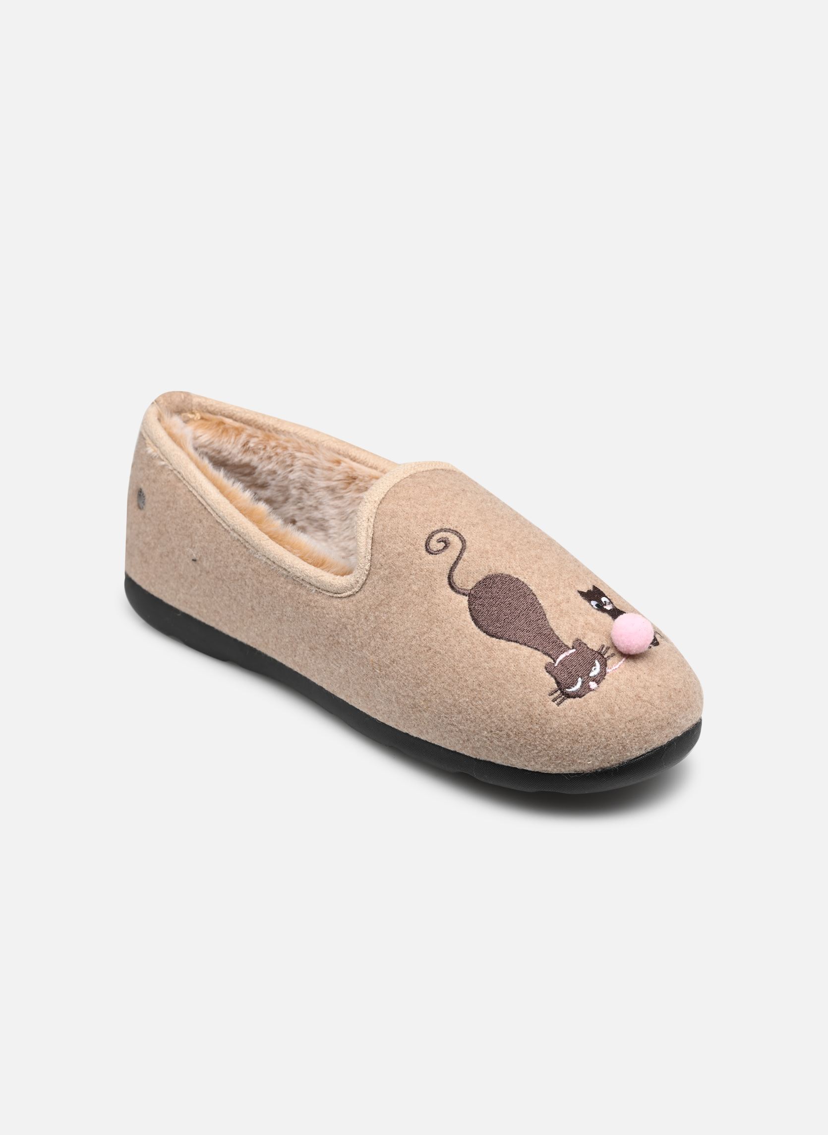 Chaussons 97352 femme beige Isotoner Chaussons 97352 femme beige BEIGE.CHINÉ
