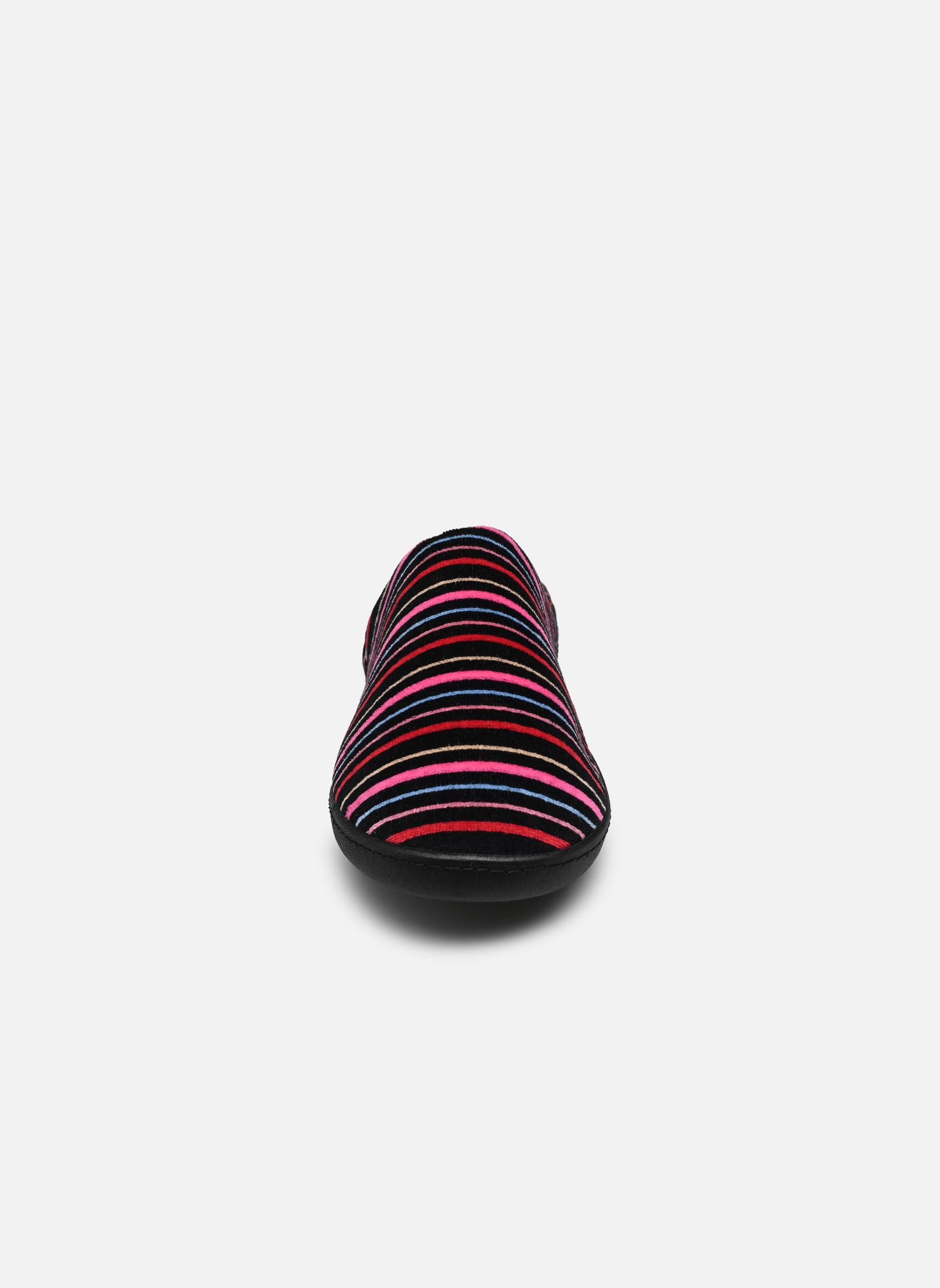 Chaussons 97354 femme multicolore Isotoner Chaussons 97354 femme multicolore RAYURES ROSES
