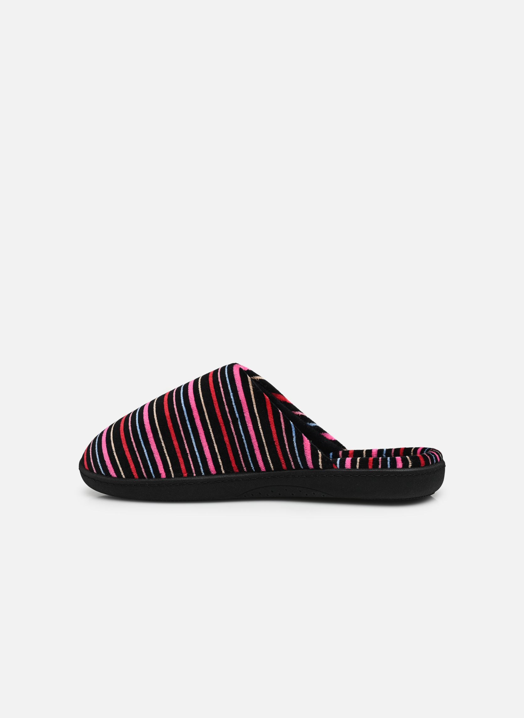 Chaussons 97354 femme multicolore Isotoner Chaussons 97354 femme multicolore RAYURES ROSES