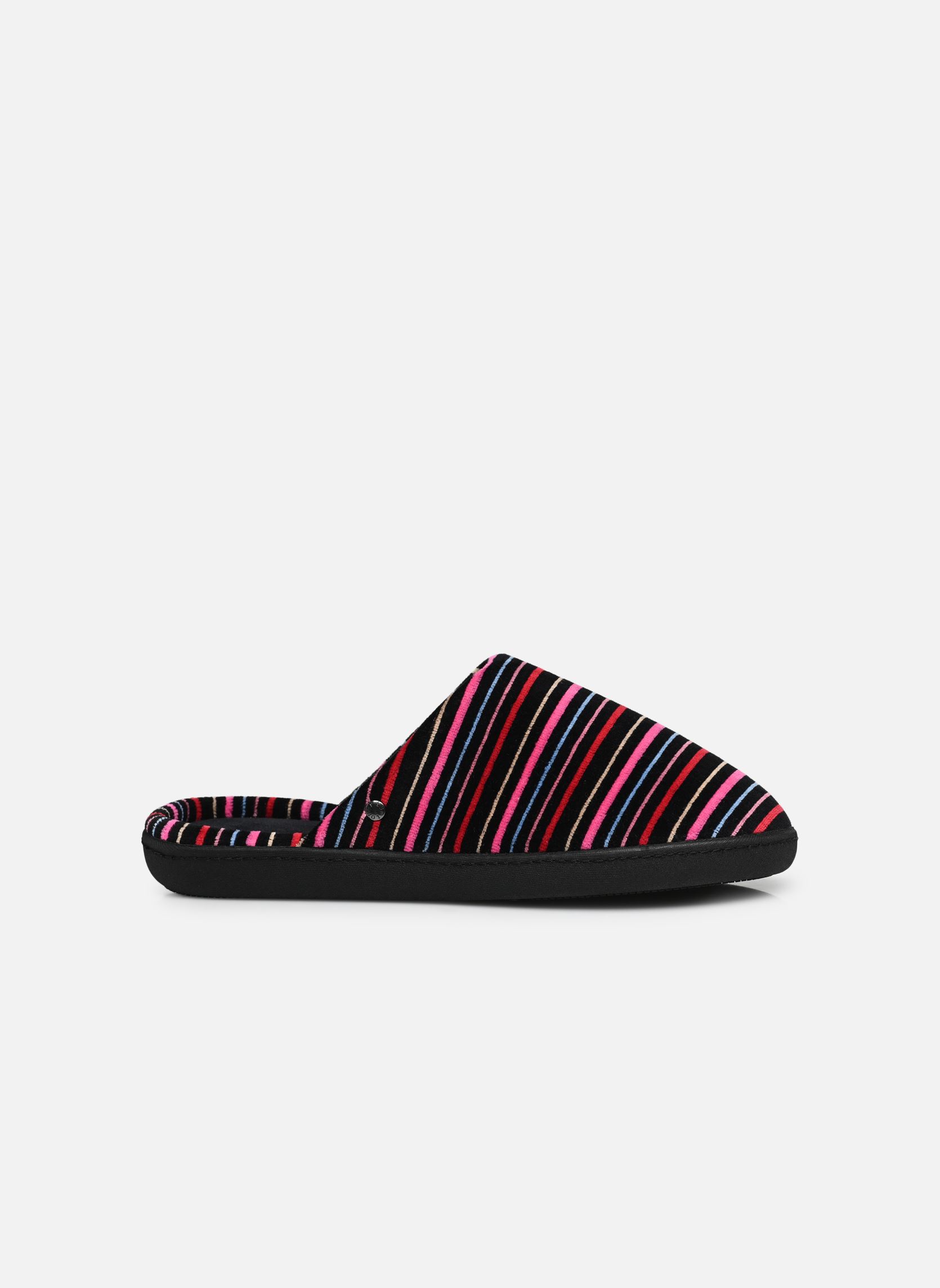 Chaussons 97354 femme multicolore Isotoner Chaussons 97354 femme multicolore RAYURES ROSES
