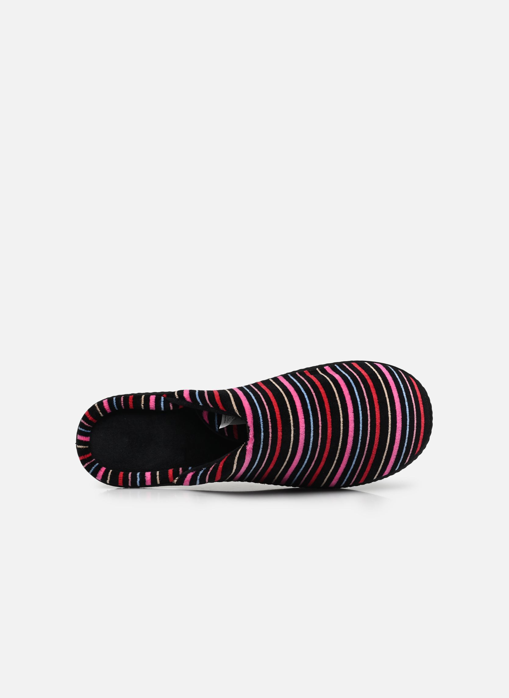 Chaussons 97354 femme multicolore Isotoner Chaussons 97354 femme multicolore RAYURES ROSES