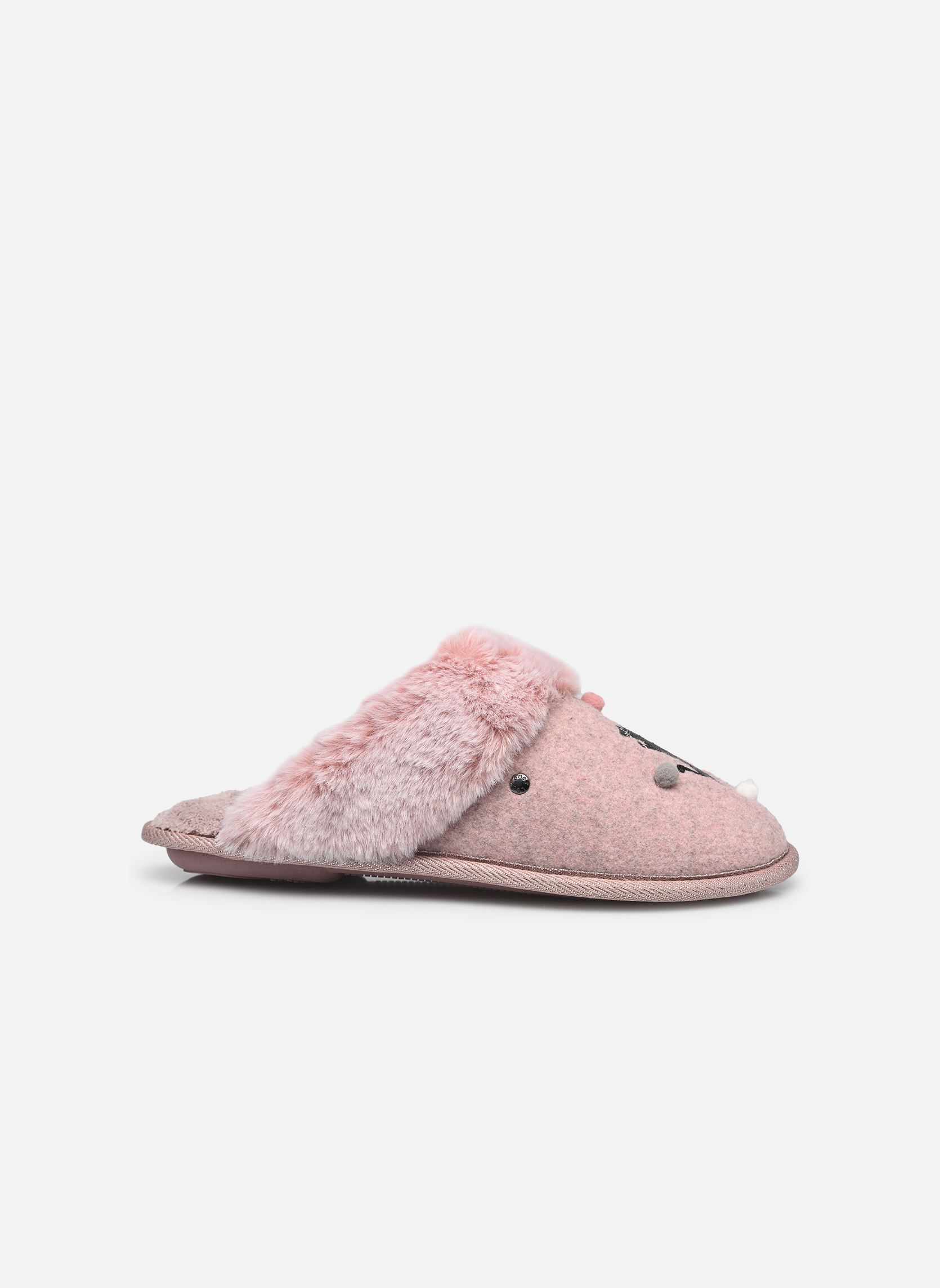 Chaussons Mule plate - Feutrine - Chat Fantasie femme rose Isotoner Chaussons Mule plate - Feutrine - Chat Fantasie femme rose Rose chine