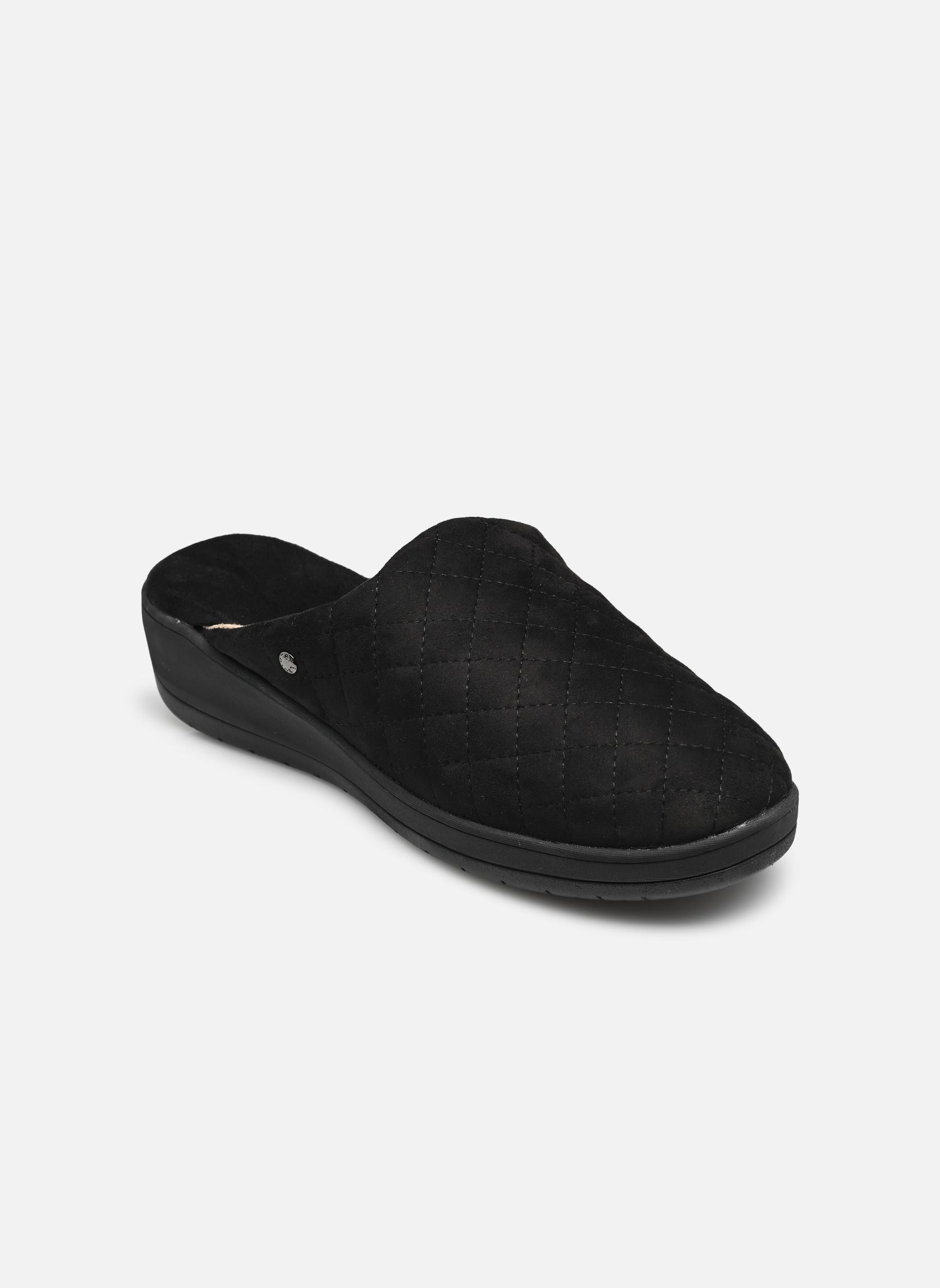 Hausschuhe 97368 damen schwarz Isotoner Hausschuhe 97368 damen schwarz Noir matelassé