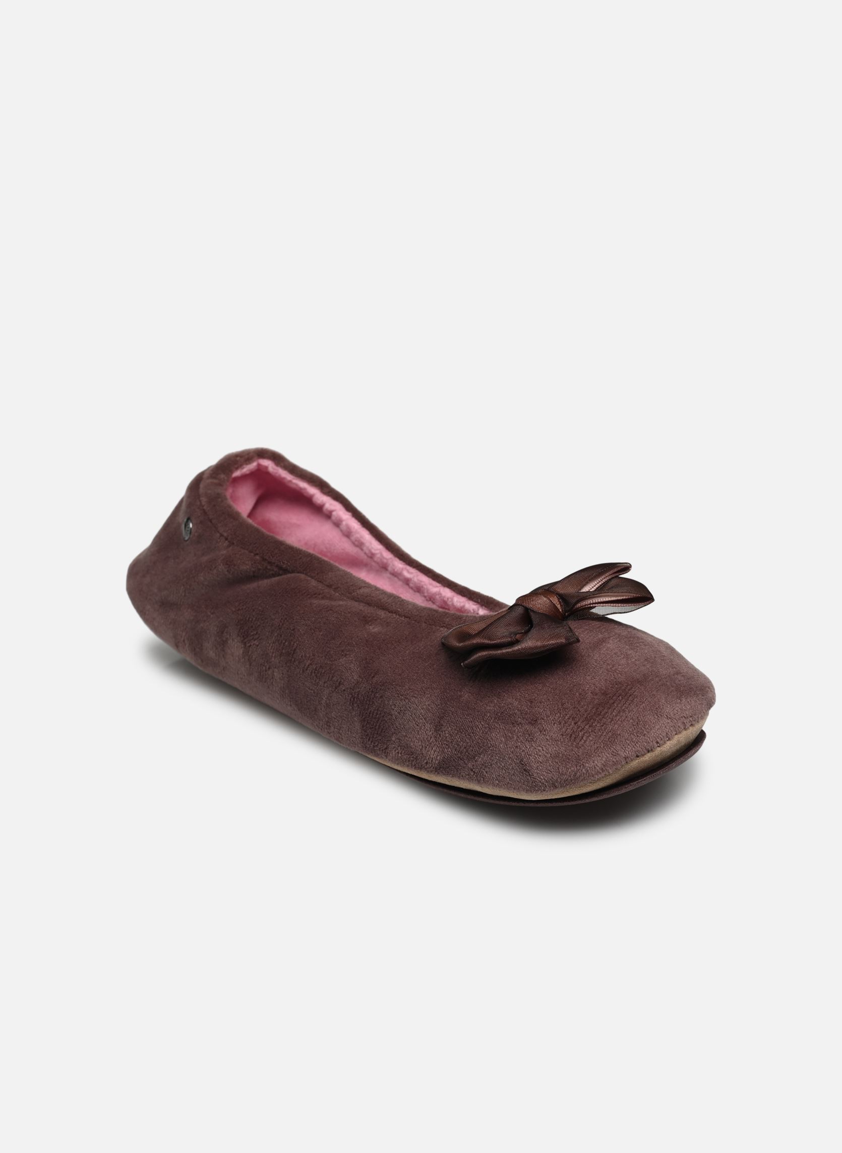 Chaussons 97381 femme marron Isotoner Chaussons 97381 femme marron Taupe