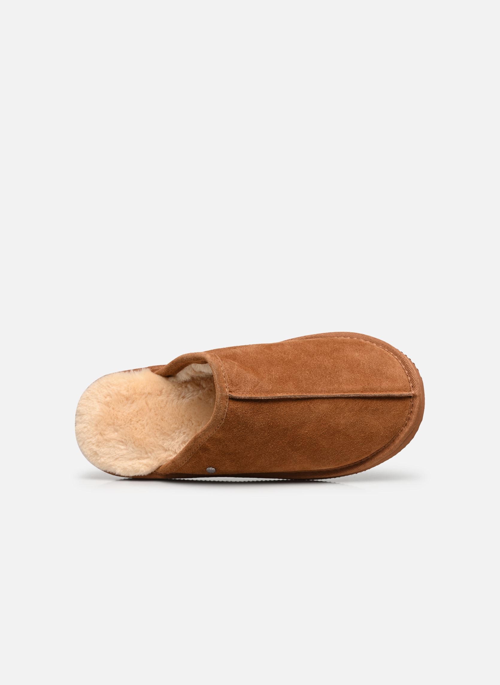 Chaussons Mule Eva - Cuir et Fausse Fourrure homme marron Isotoner Chaussons Mule Eva - Cuir et Fausse Fourrure homme marron Camel