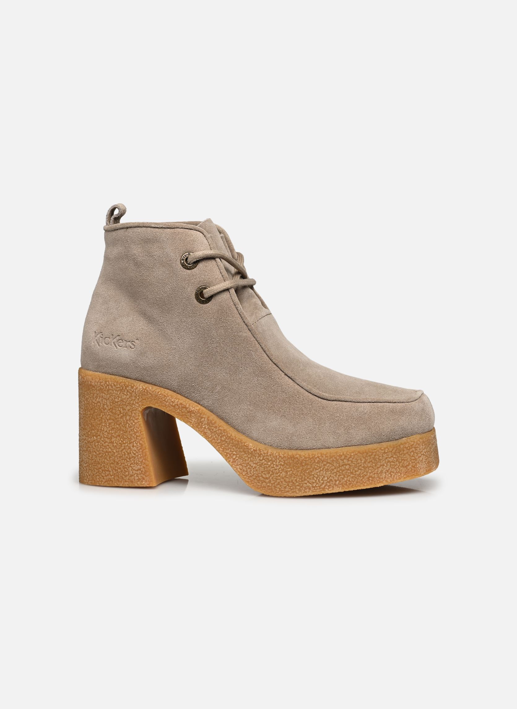 Bottines à lacets KICK CLAIRE femme beige Kickers Bottines à lacets KICK CLAIRE femme beige Beige