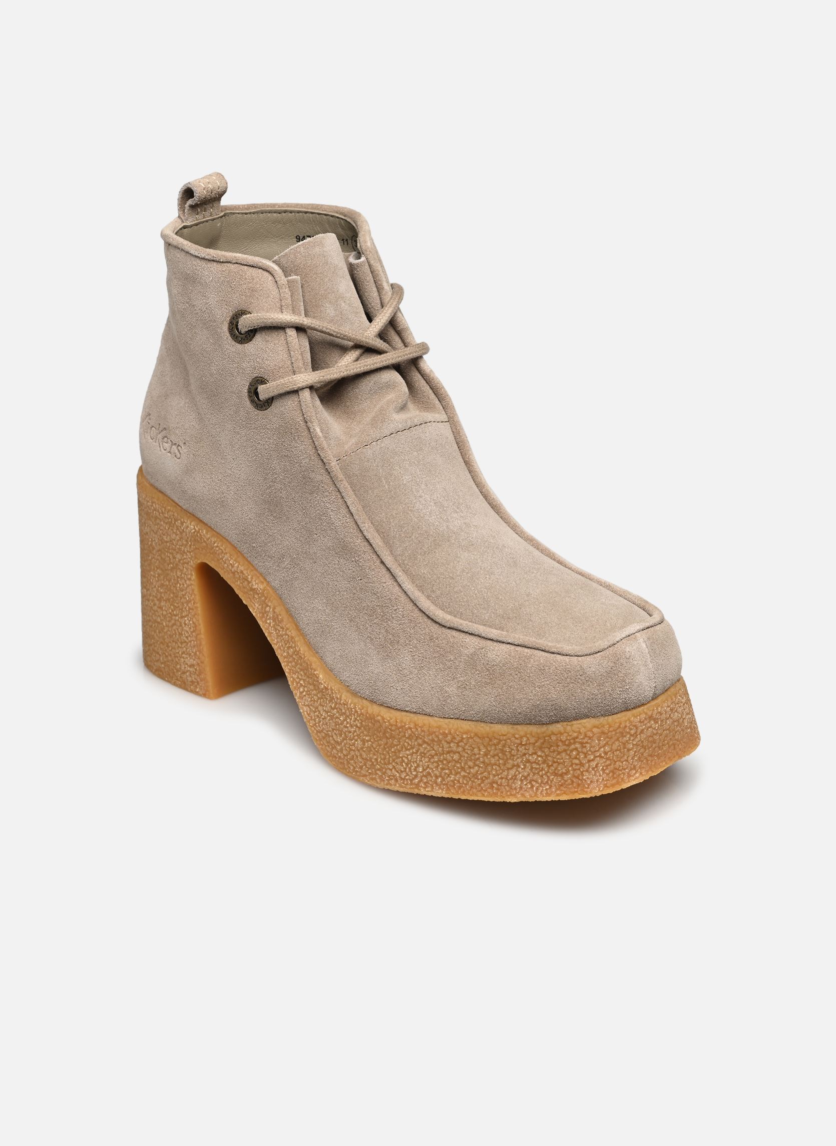 Bottines à lacets KICK CLAIRE femme beige Kickers Bottines à lacets KICK CLAIRE femme beige Beige
