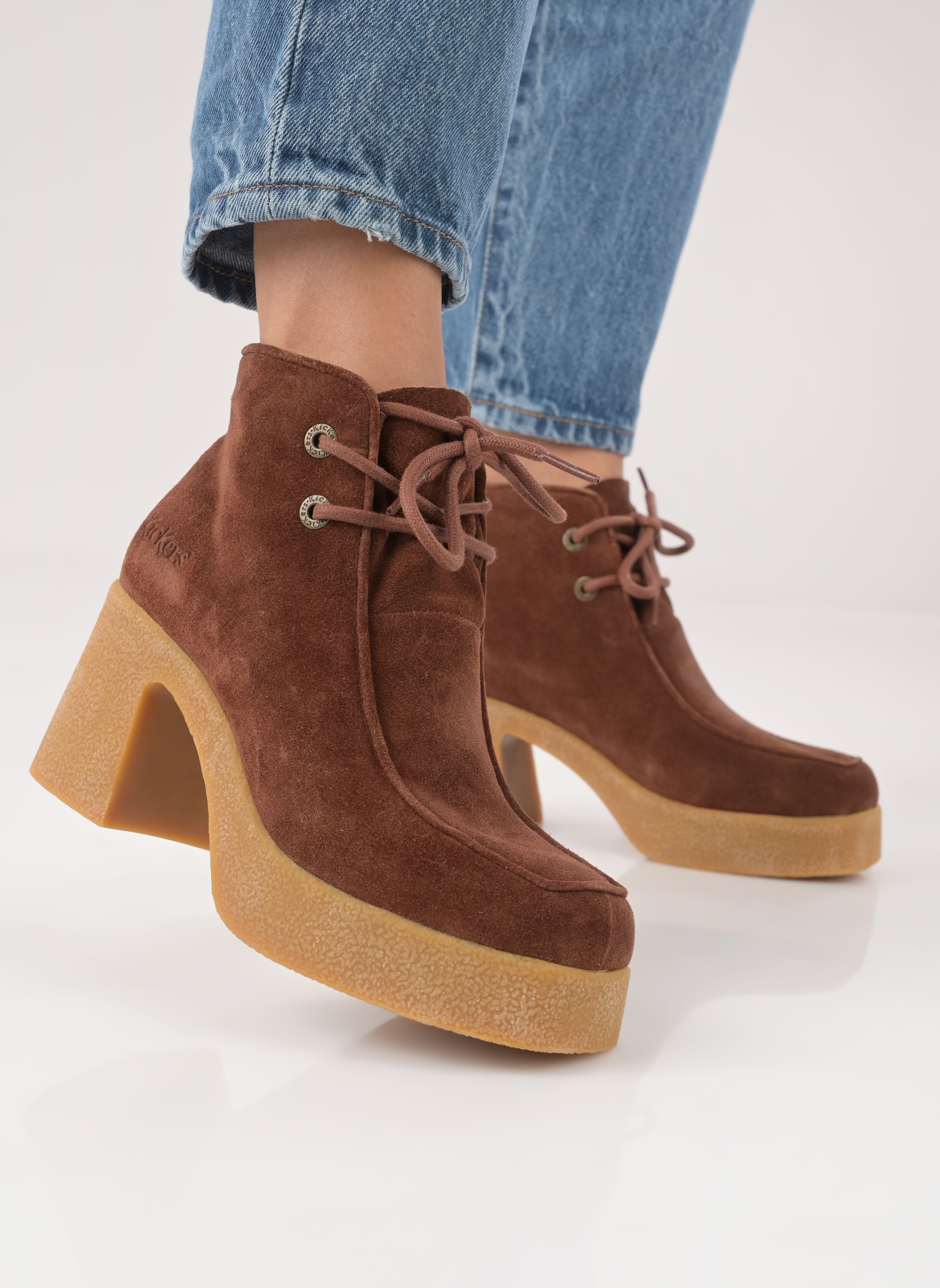 Geschnürte Stiefeletten KICK CLAIRE damen braun Kickers Geschnürte Stiefeletten KICK CLAIRE damen braun MARRON