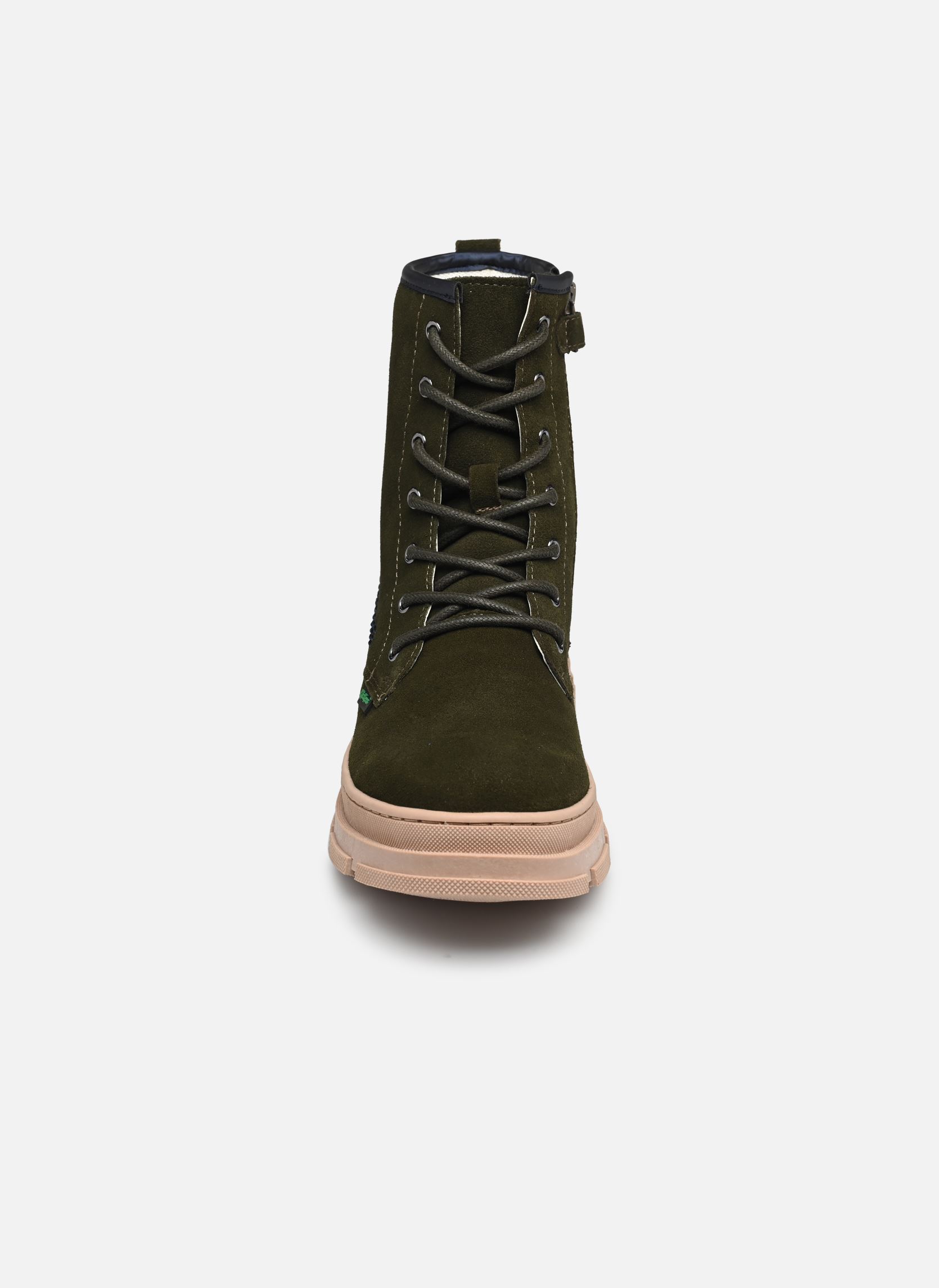 Stiefeletten / Ankle Boots KICK GOJI mädchen grün Kickers Stiefeletten / Ankle Boots KICK GOJI mädchen grün KAKI MARINE