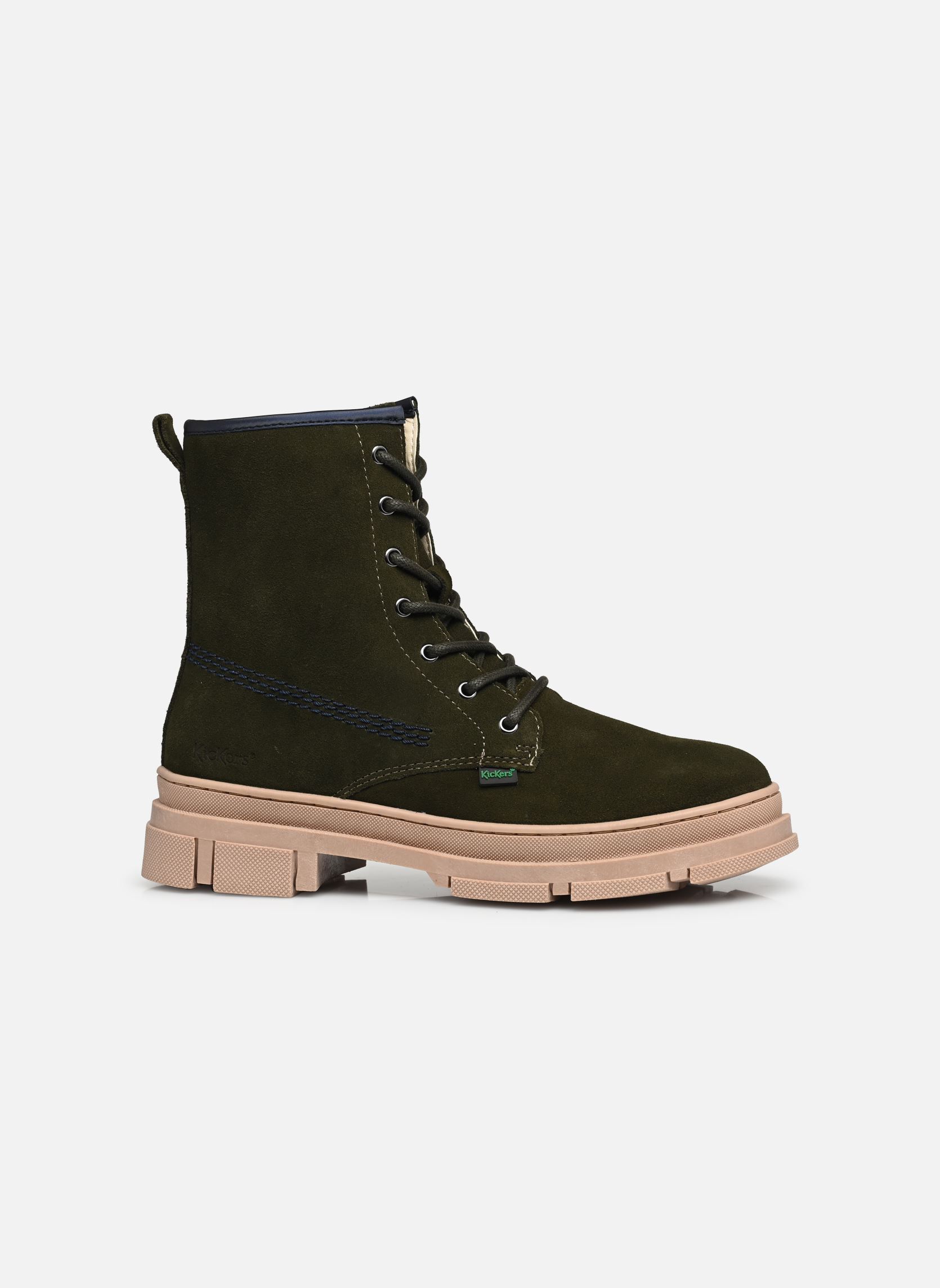 Stiefeletten / Ankle Boots KICK GOJI mädchen grün Kickers Stiefeletten / Ankle Boots KICK GOJI mädchen grün KAKI MARINE