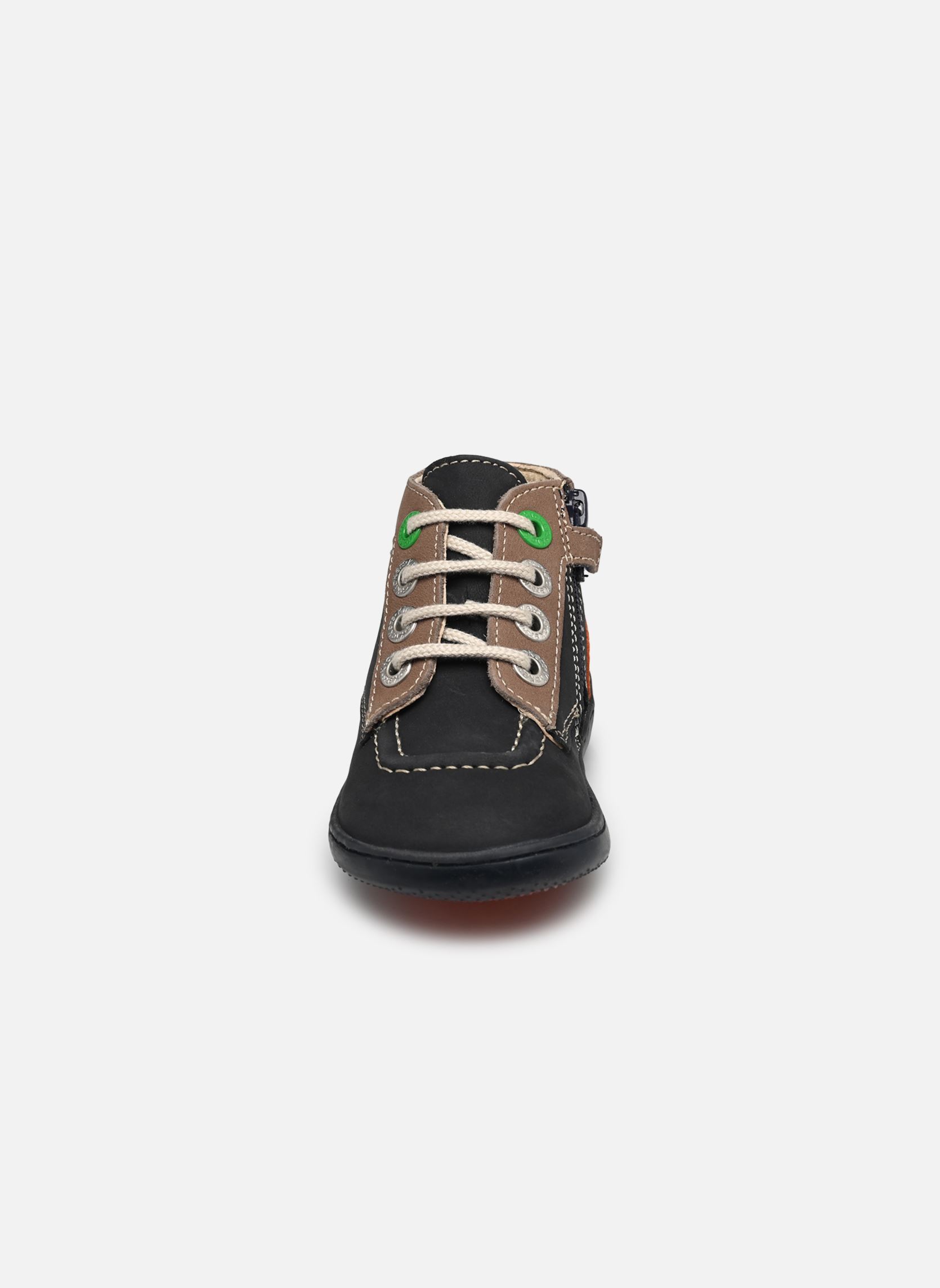 Bottines KICKBONZIP garçon multicolore Kickers Bottines KICKBONZIP garçon multicolore MARINE TAUPE ORANGE