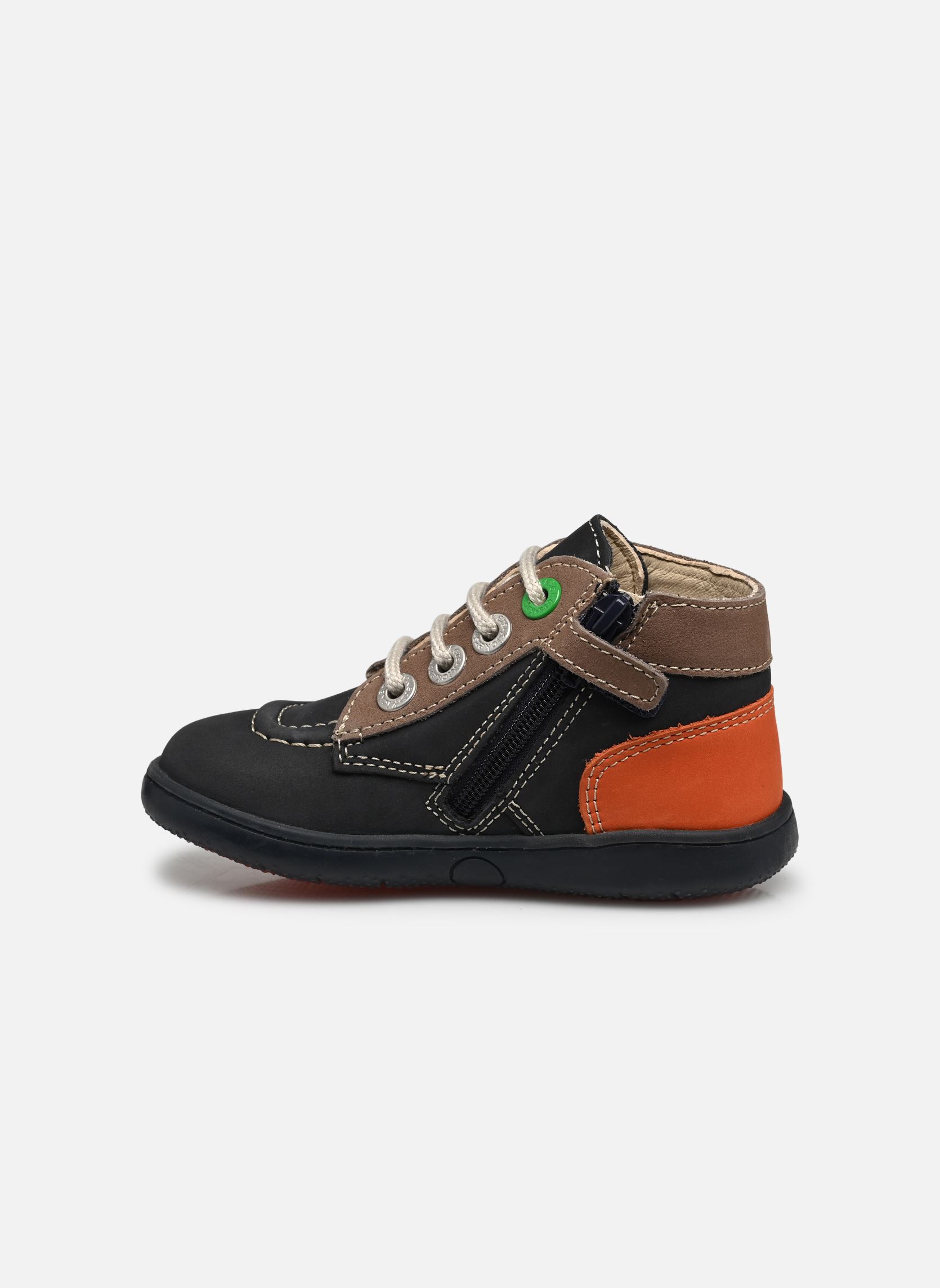 Bottines KICKBONZIP garçon multicolore Kickers Bottines KICKBONZIP garçon multicolore MARINE TAUPE ORANGE