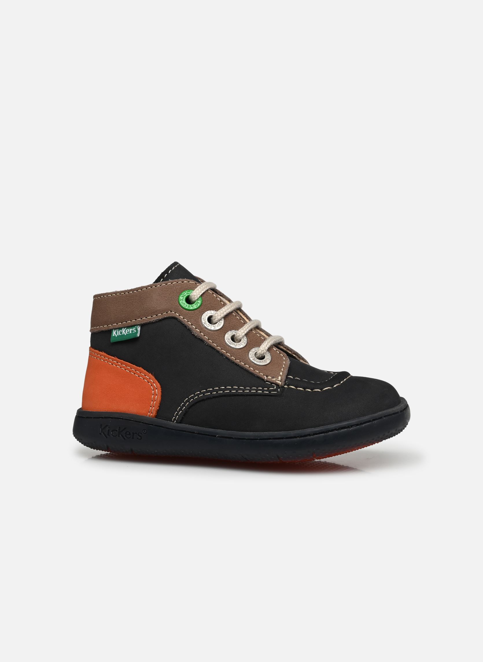Bottines KICKBONZIP garçon multicolore Kickers Bottines KICKBONZIP garçon multicolore MARINE TAUPE ORANGE