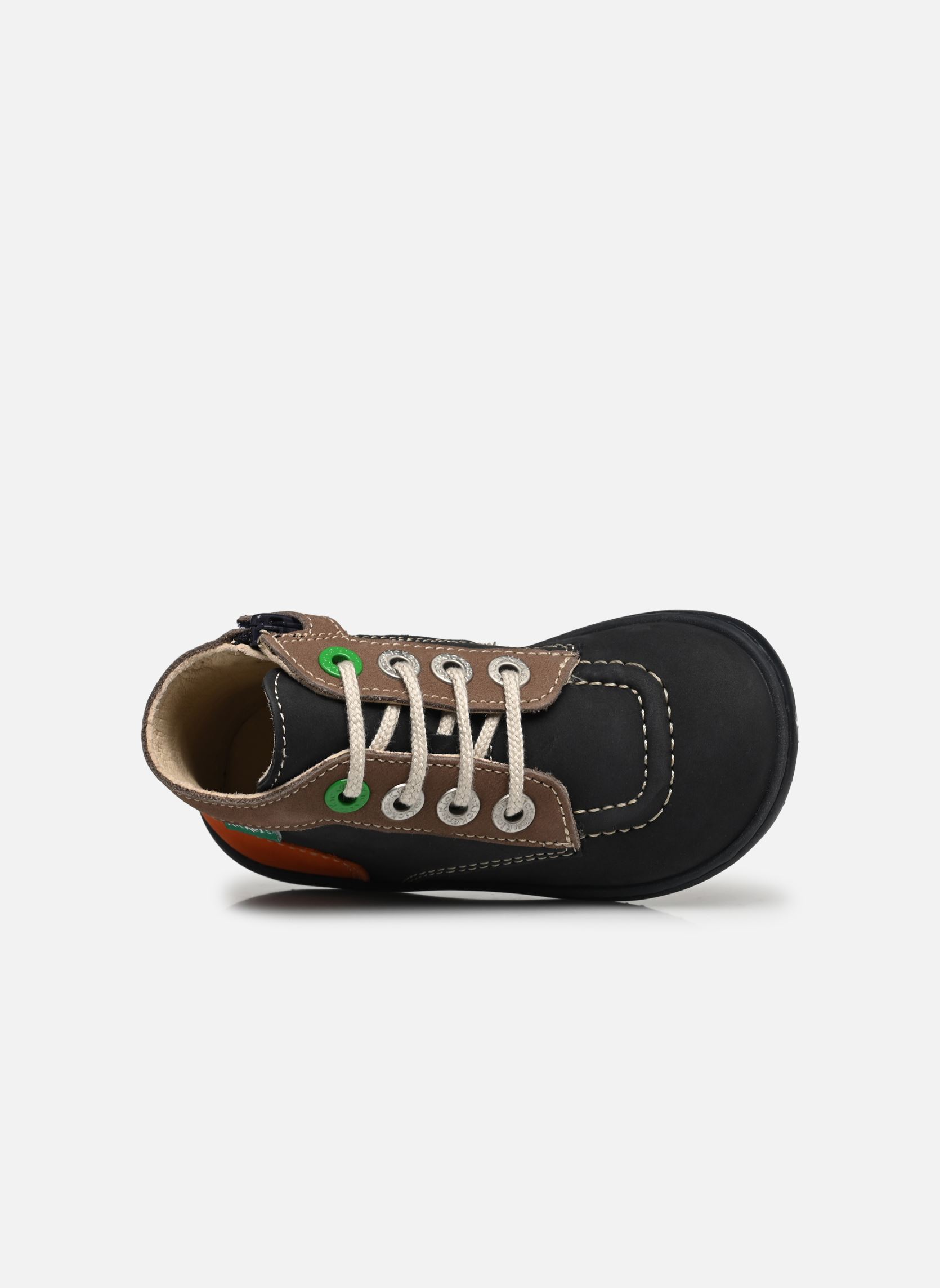 Bottines KICKBONZIP garçon multicolore Kickers Bottines KICKBONZIP garçon multicolore MARINE TAUPE ORANGE