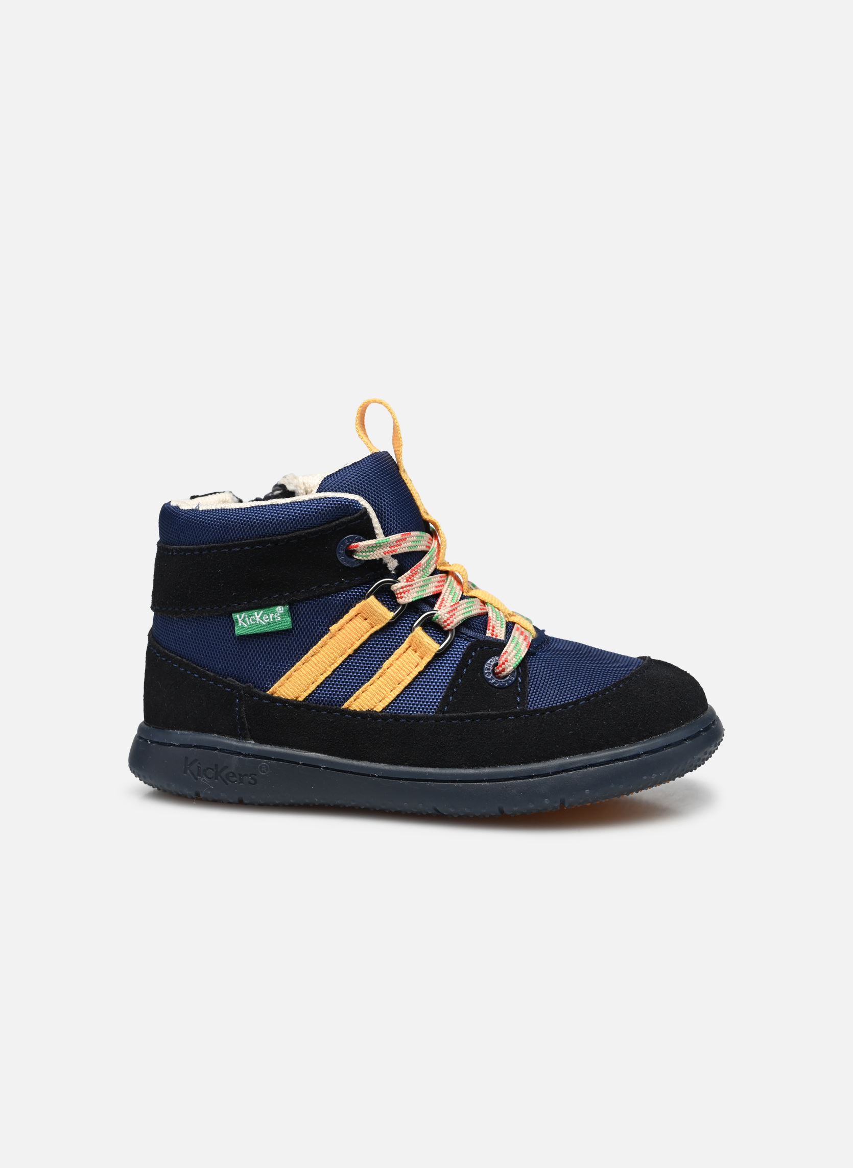 Stiefeletten / Ankle Boots KICKBUBBLO jungen blau Kickers Stiefeletten / Ankle Boots KICKBUBBLO jungen blau BLEU ORANGE