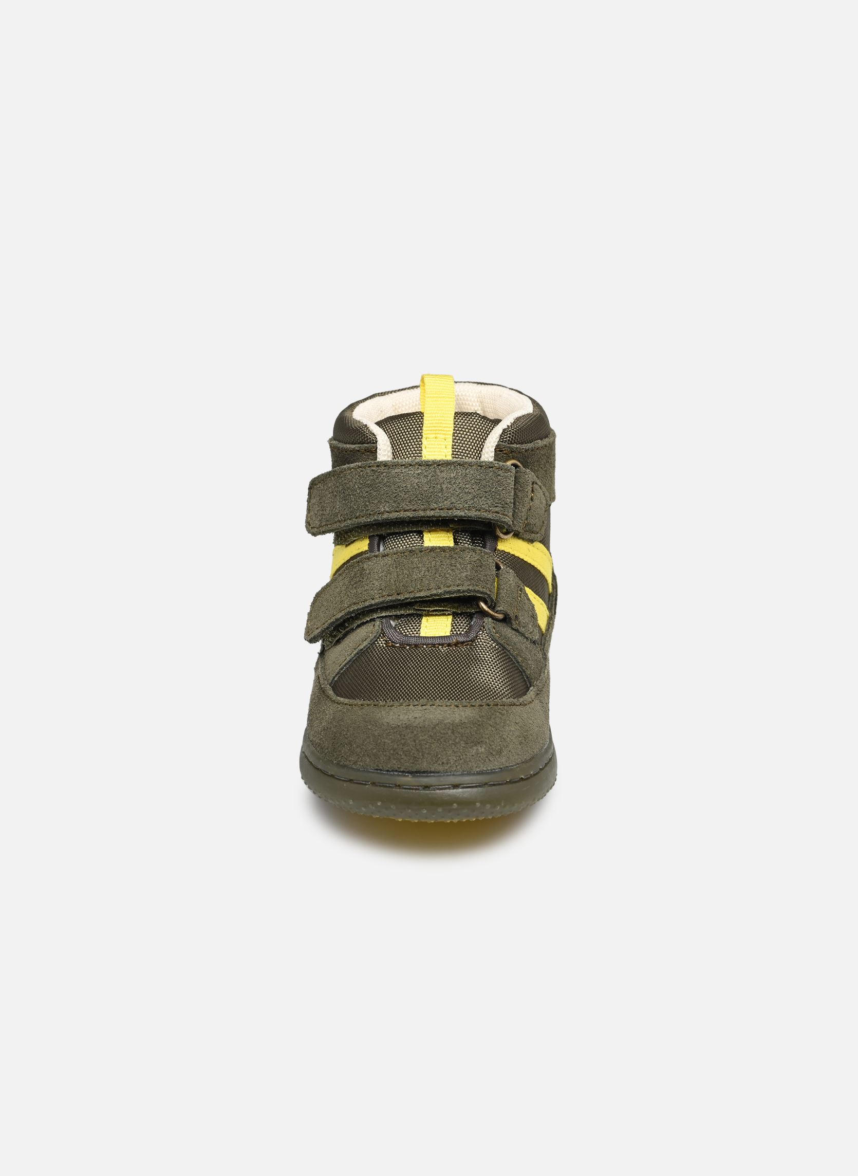 Bottines KICKBUBBLOKRO garçon vert Kickers Bottines KICKBUBBLOKRO garçon vert KAKI JAUNE