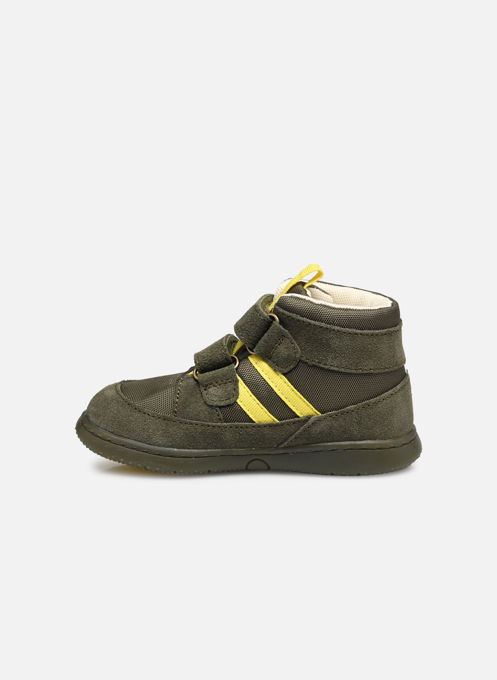 Bottines KICKBUBBLOKRO garçon vert Kickers Bottines KICKBUBBLOKRO garçon vert KAKI JAUNE