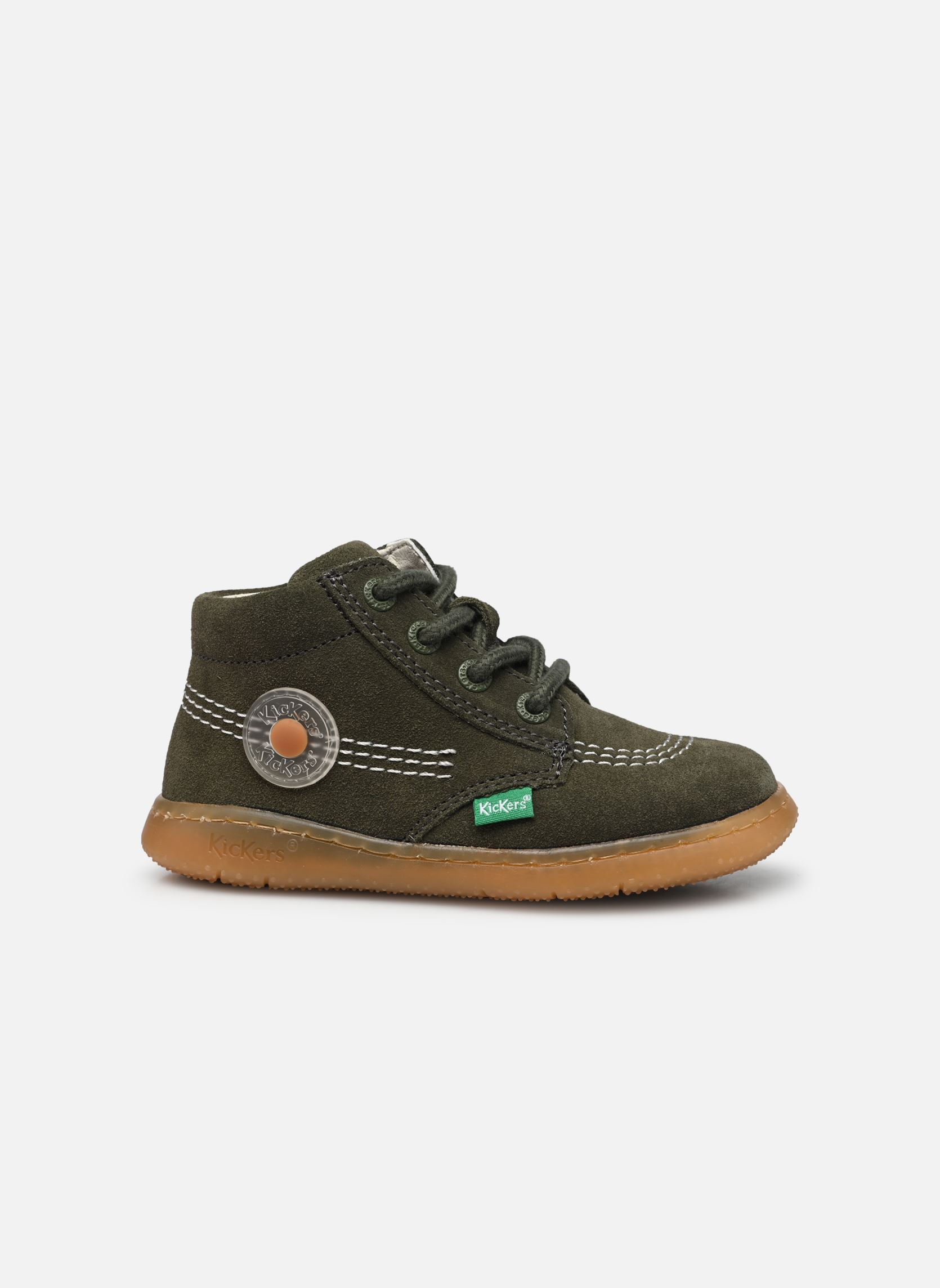 Chaussures premiers pas KICKBUBBLY garçon vert Kickers Chaussures premiers pas KICKBUBBLY garçon vert KAKI