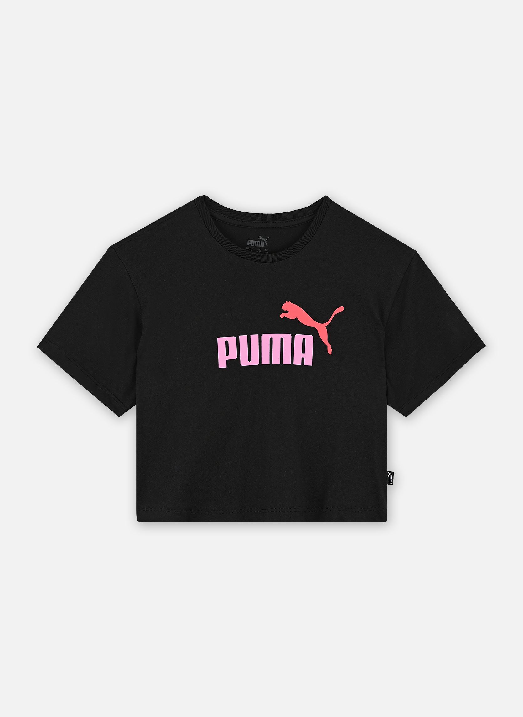 Vêtements Puma Girls Logo Cropped Tee pour Accessoires - vue 2