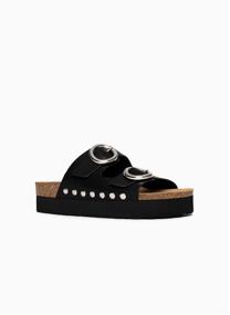 Mules BARCELONE femme noir Bayton Mules BARCELONE femme noir Noir