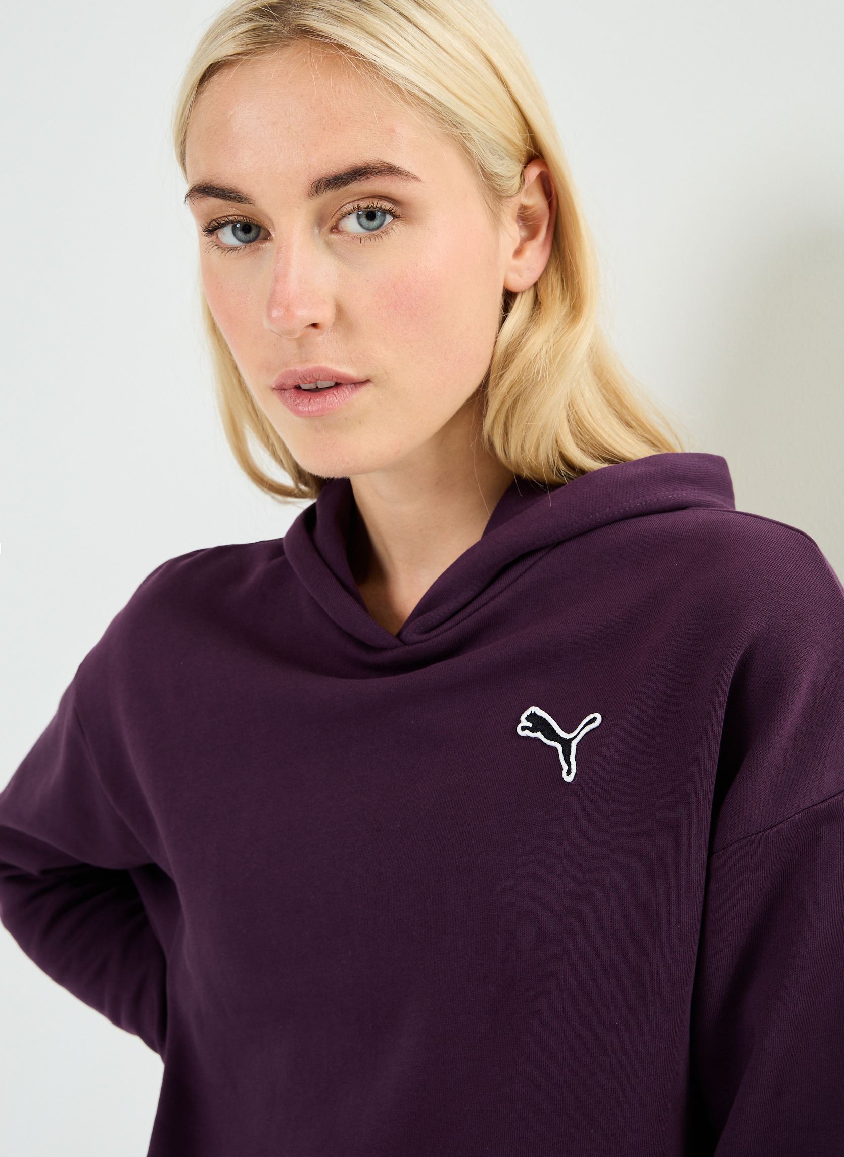 Felpe con cappuccio Better Essentiels Hoodie Fl donna viola Puma Felpe con cappuccio Better Essentiels Hoodie Fl donna viola MIDNIGHT PLUM
