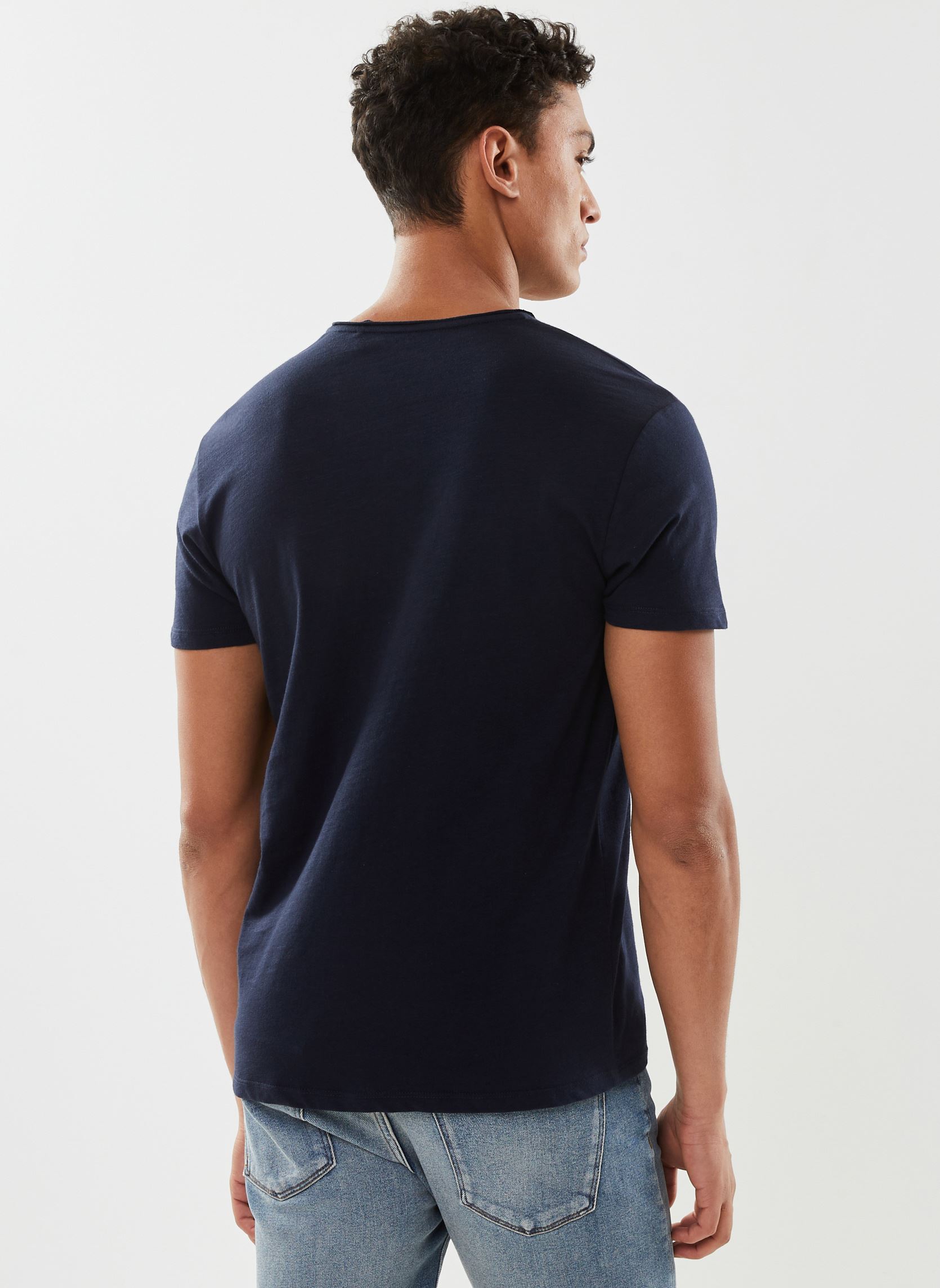 Kurzarm-T-Shirts MJ10153 herren blau IKKS Men Kurzarm-T-Shirts MJ10153 herren blau Marine