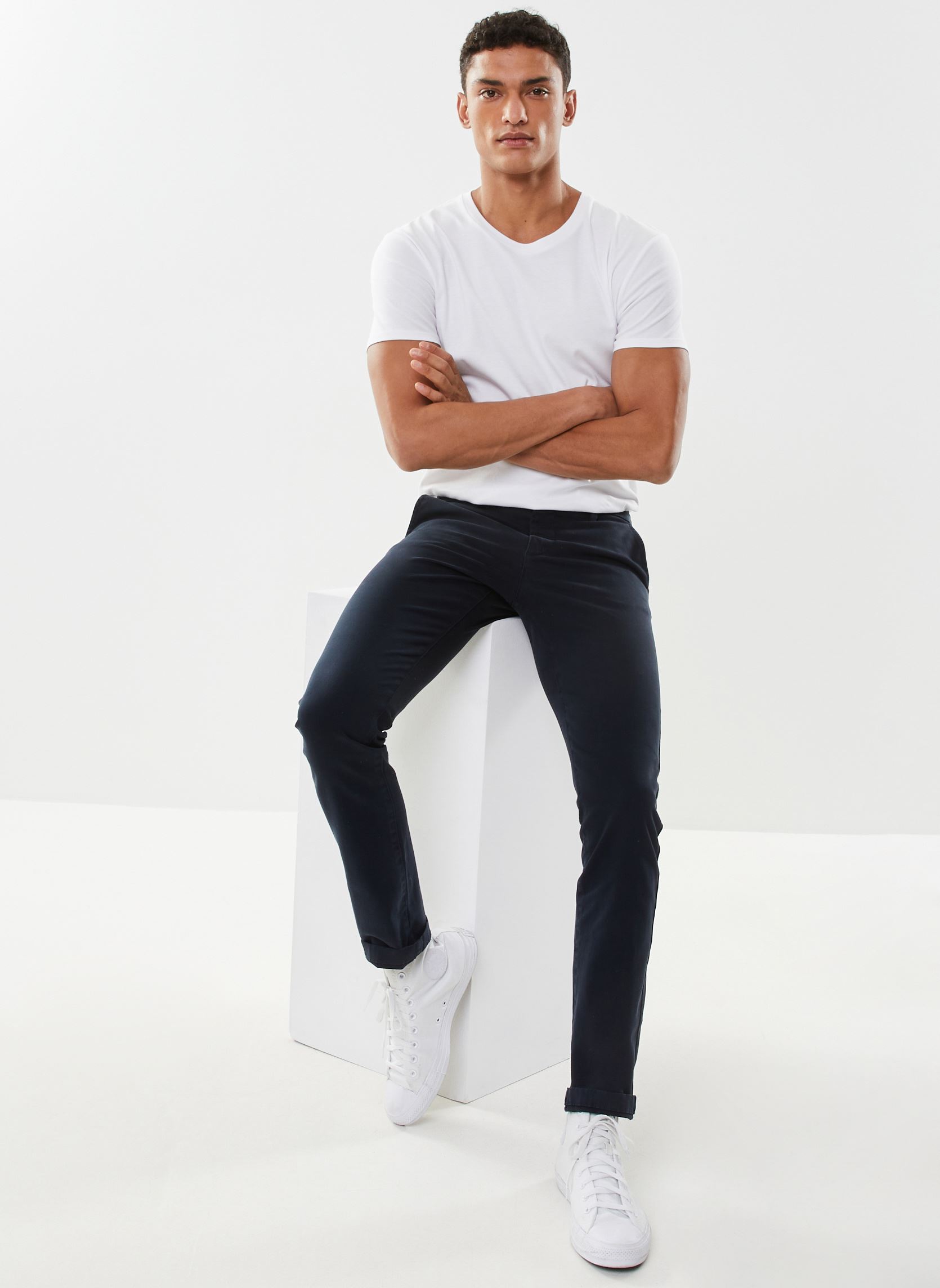 Kurzarm-T-Shirts MT10063 herren weiß IKKS Men Kurzarm-T-Shirts MT10063 herren weiß BLANC