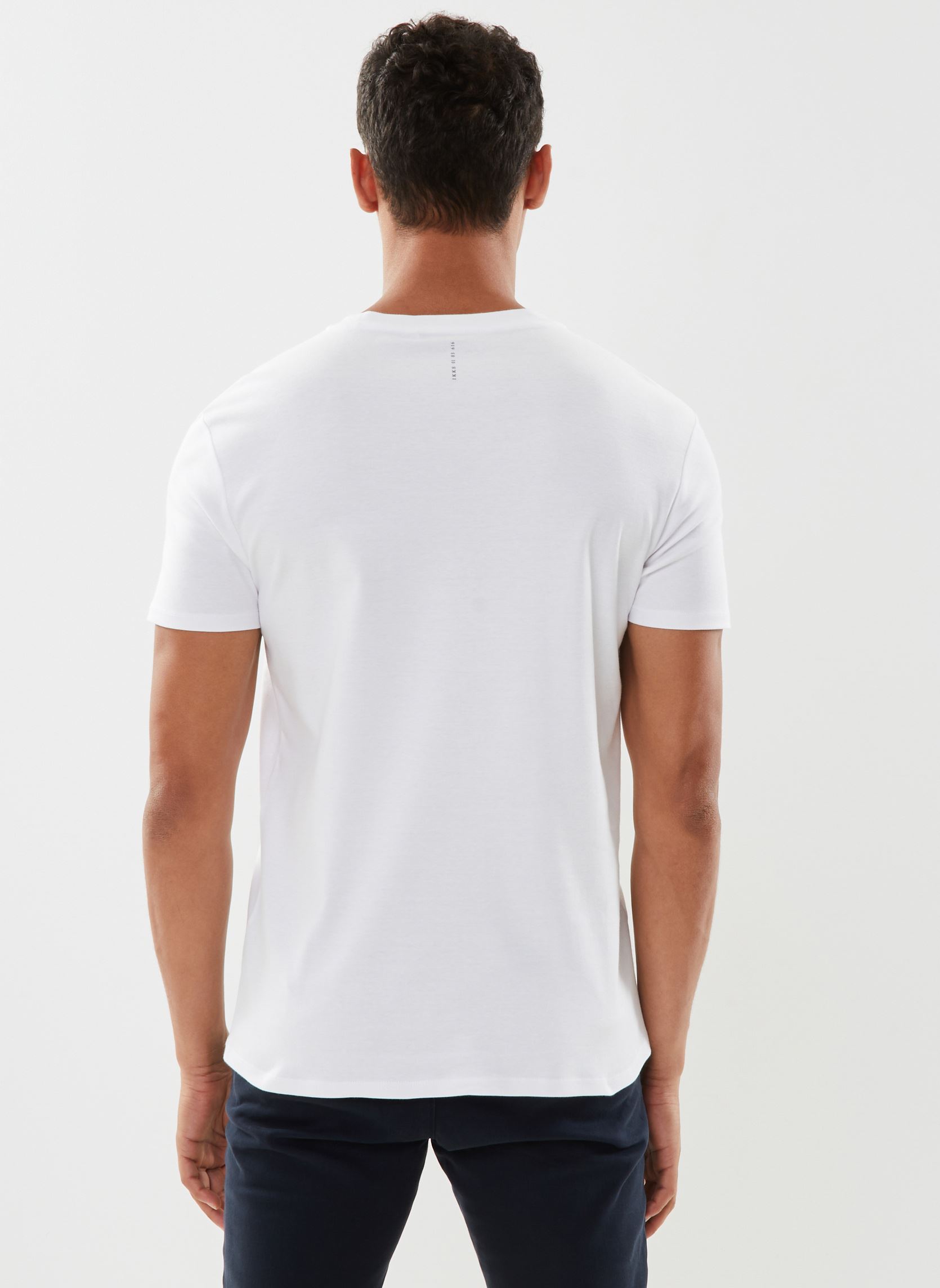 Kurzarm-T-Shirts MT10063 herren weiß IKKS Men Kurzarm-T-Shirts MT10063 herren weiß BLANC