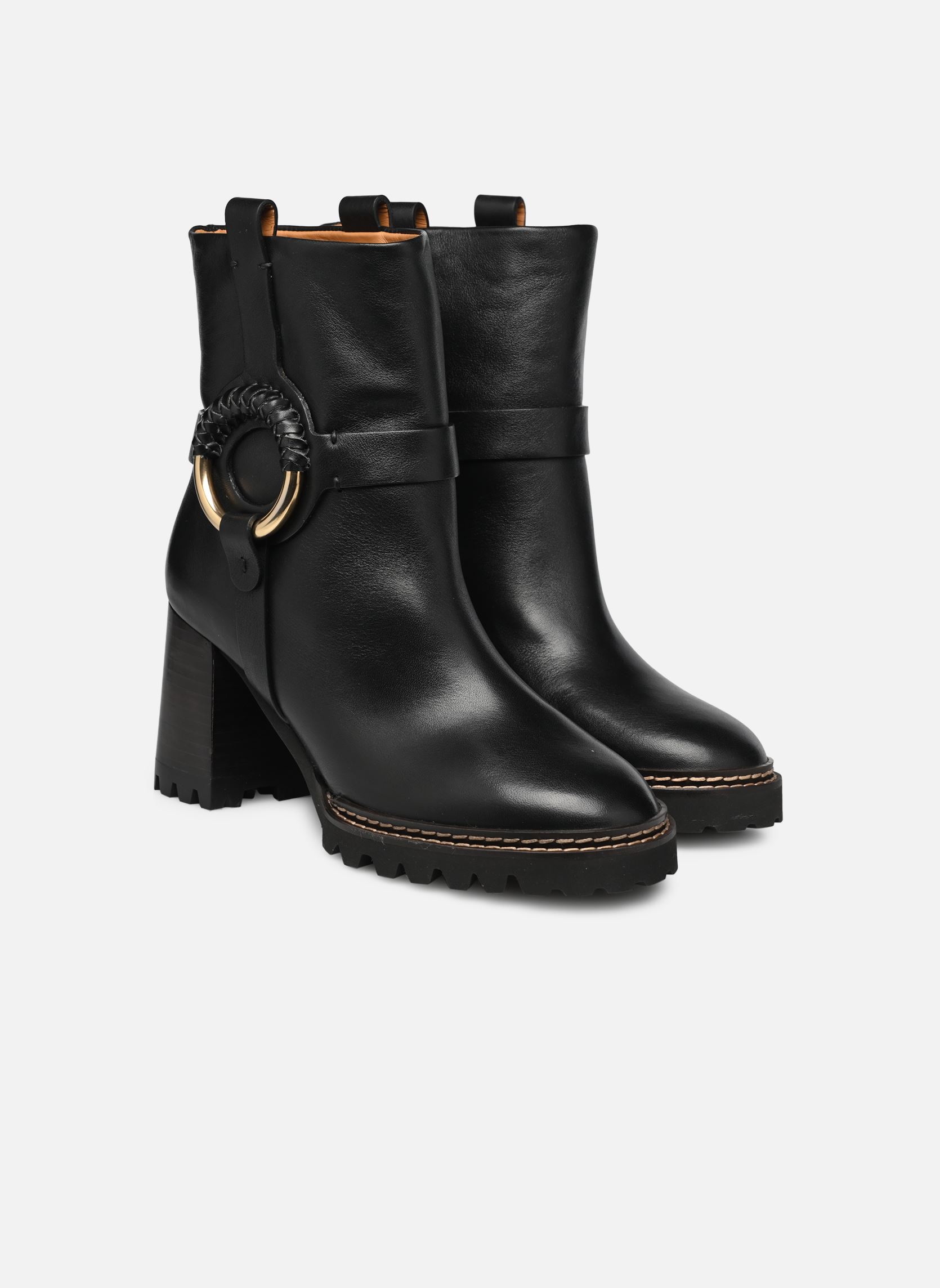 Stivaletti con lacci Hana Half Boot donna nero See by Chloé Stivaletti con lacci Hana Half Boot donna nero BLACK