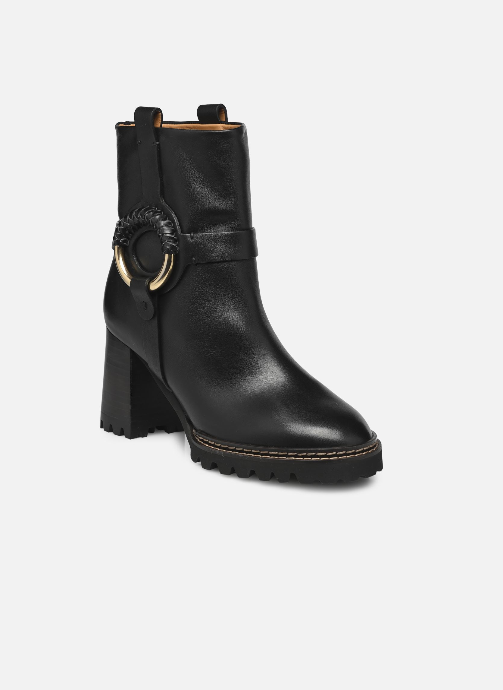 Stivaletti con lacci Hana Half Boot donna nero See by Chloé Stivaletti con lacci Hana Half Boot donna nero BLACK