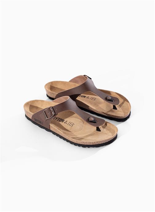 Bayton Tongs MERCURE homme marron